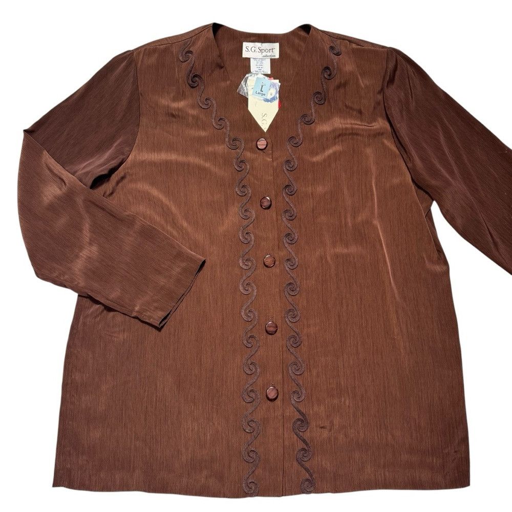 Other NWT New Vintage S. G. Sport Collection Brown Blazer Size L Size L / US 10 / IT 46 - 5 Thumbnail