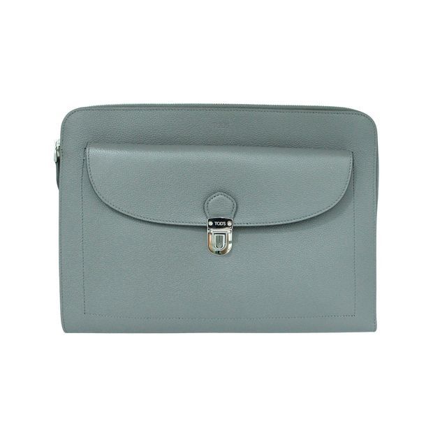 image of Tods Tod's Grey Leather Messenger Bag, Women's