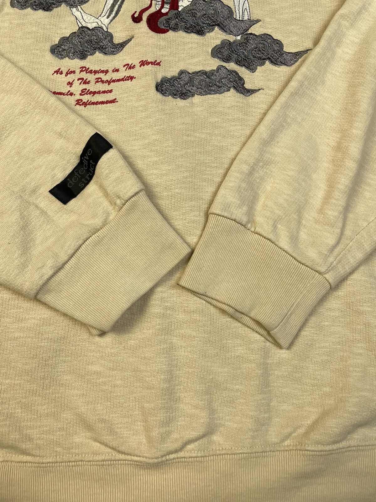 Japanese Brand 2000s Defective Struct Skeleton Sukajan Zip Hoodie Size US L / EU 52-54 / 3 - 4 Thumbnail