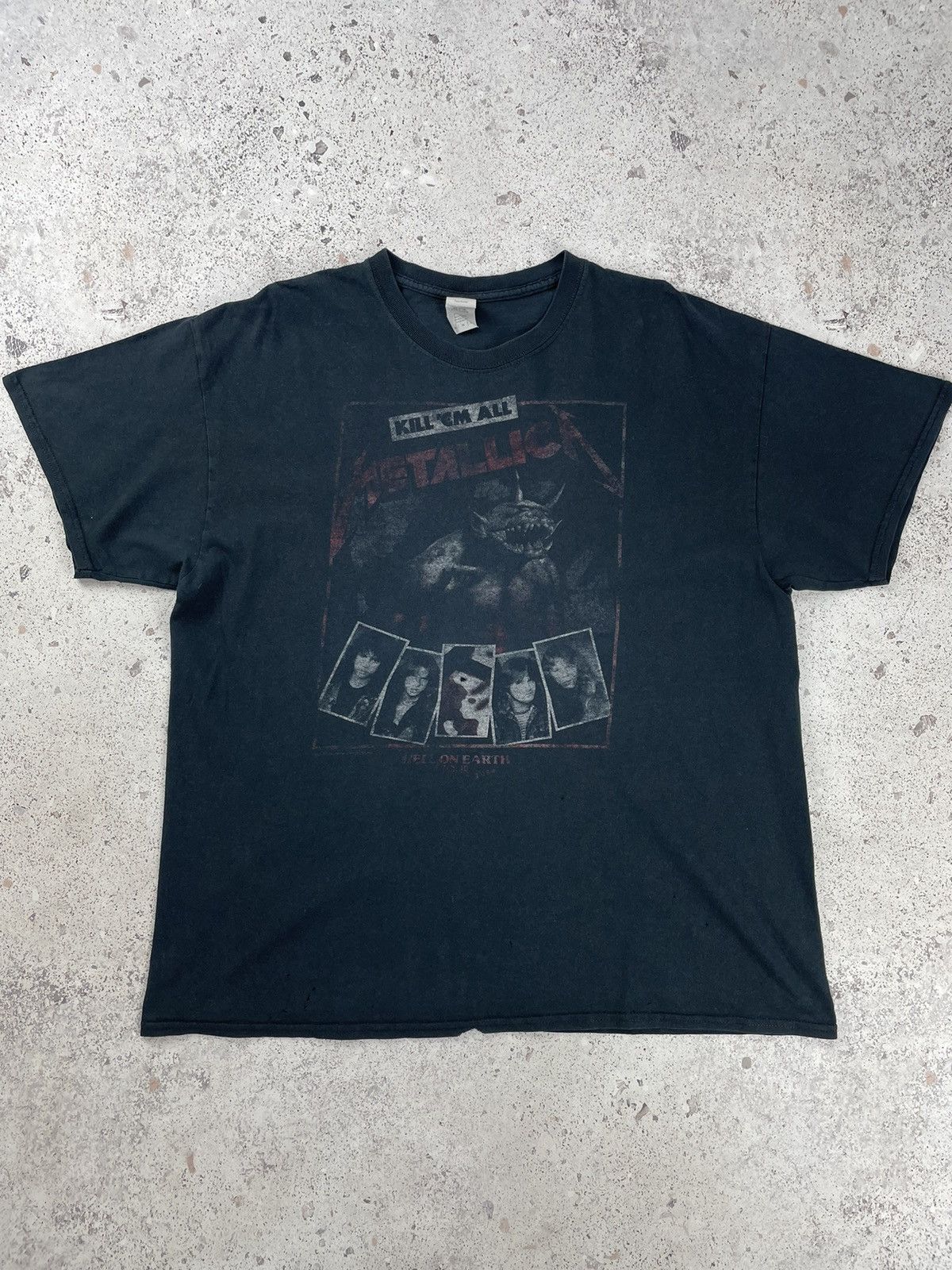 Band Tees × Metallica × Vintage Vintage Metallica Kill’Em All Rock Tee T-Shirt Size US XL / EU 56 / 4 - 1 Thumbnail