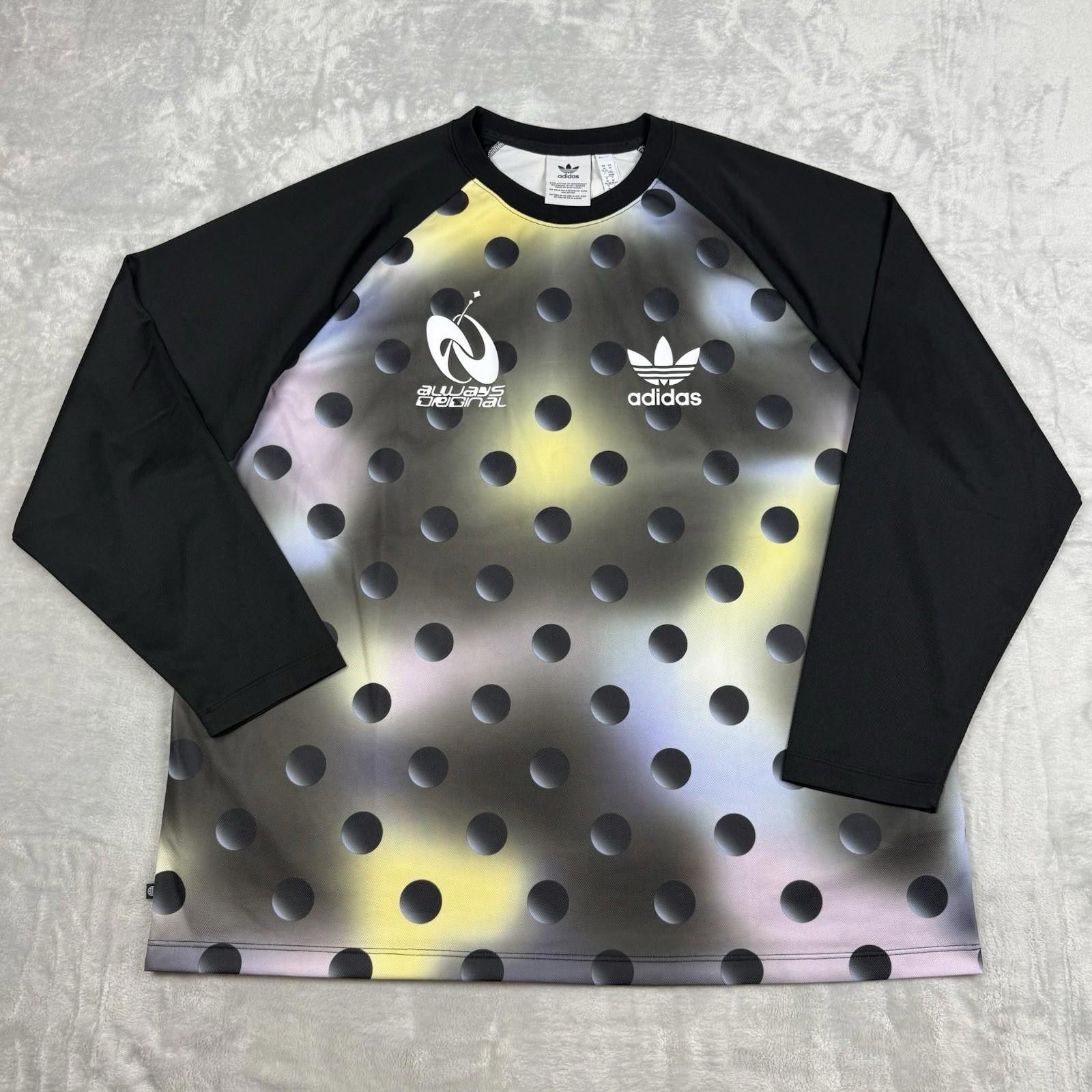 Adidas Adidas Always Original Long Sleeve Polka Dot Graphic Sz M Size M / US 6-8 / IT 42-44 - 1 Thumbnail