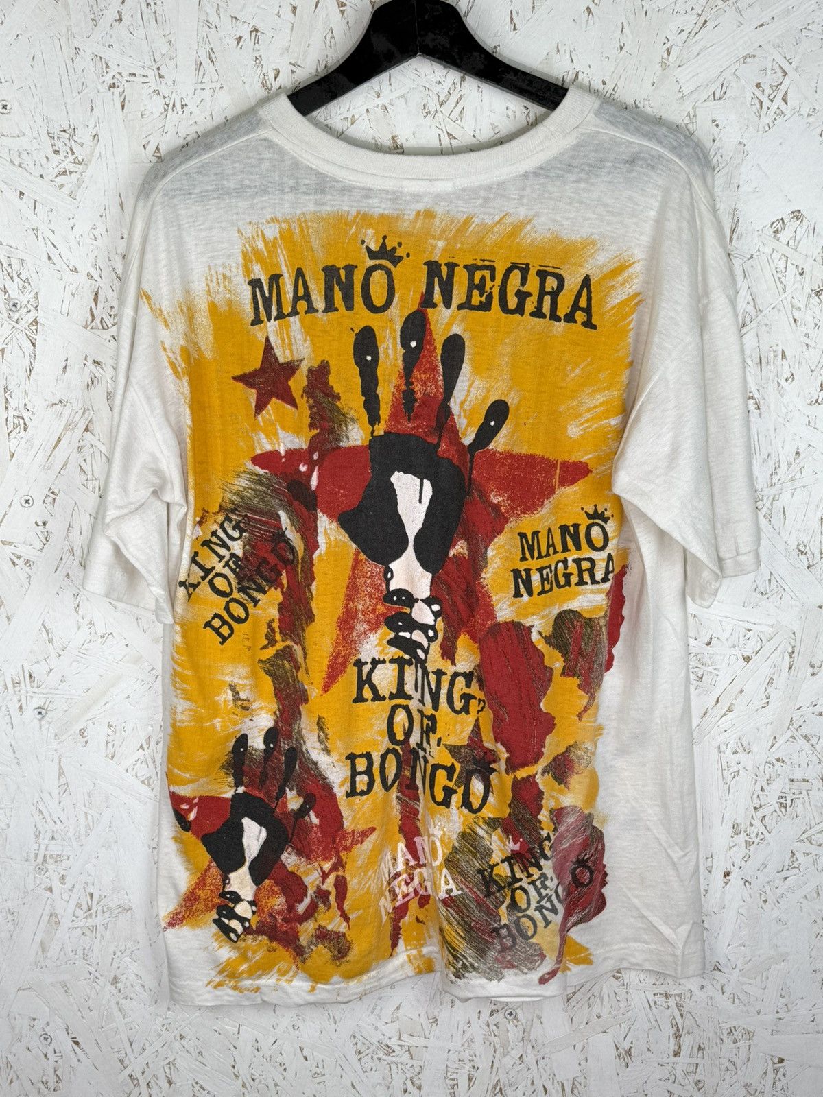 Band Tees 90s Mano Negra King Of Bongo 1991 French Rock Band T-Shirt Size US XL / EU 56 / 4 - 6 Thumbnail