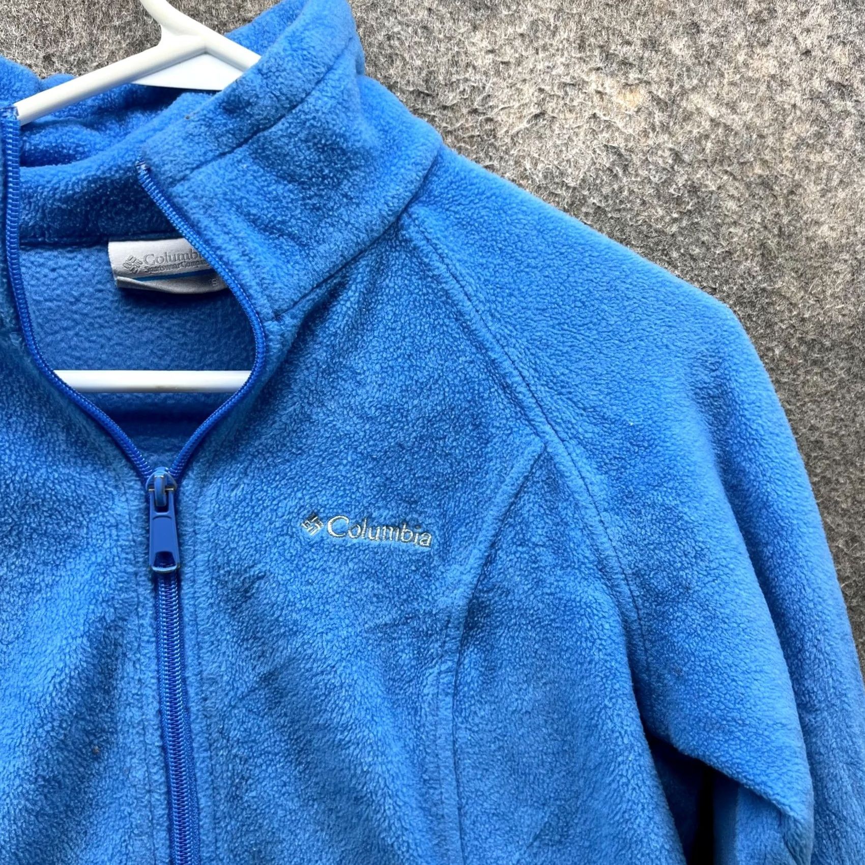 Vintage Columbia Jacket Women Small Blue Full Zip Fleece Lightweight Mountain Size S / US 4 / IT 40 - 7 Thumbnail