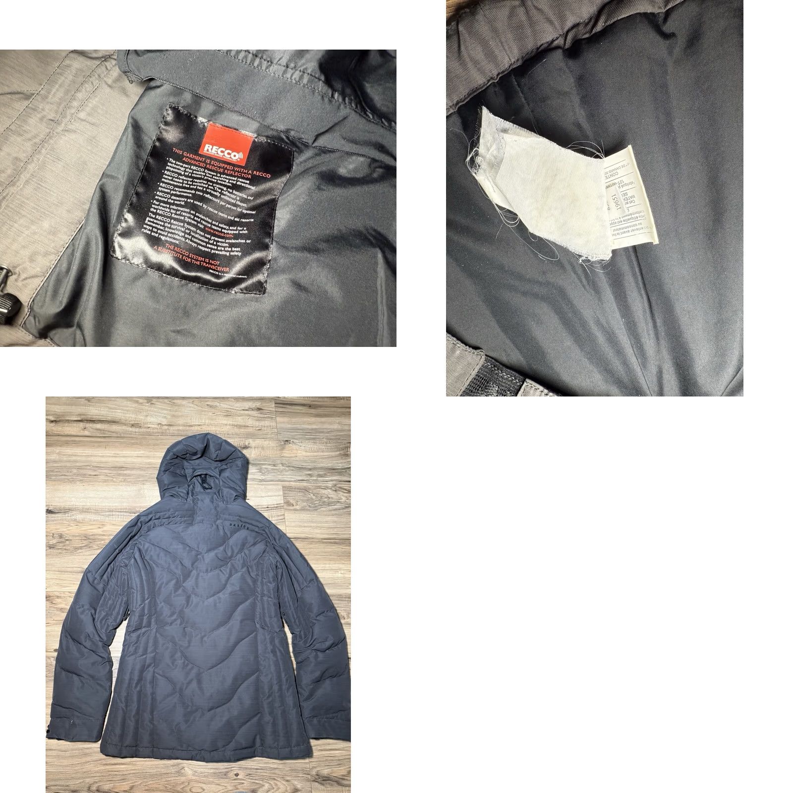 Oakley Oakley Recco Ski Snowboard Jacket Coat Hooded Women’s M Medium Duck Down Gray Size M / US 6-8 / IT 42-44 - 8 Thumbnail