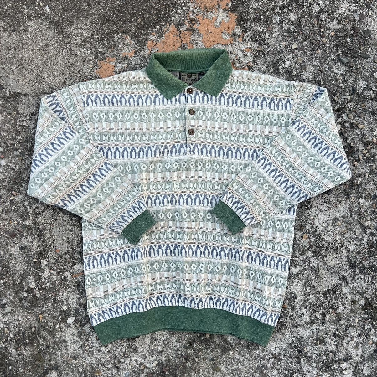 Vintage Vintage Sweater Knit Boxy Oversize Coogi Y2K 90s Size US L / EU 52-54 / 3 - 1 Thumbnail