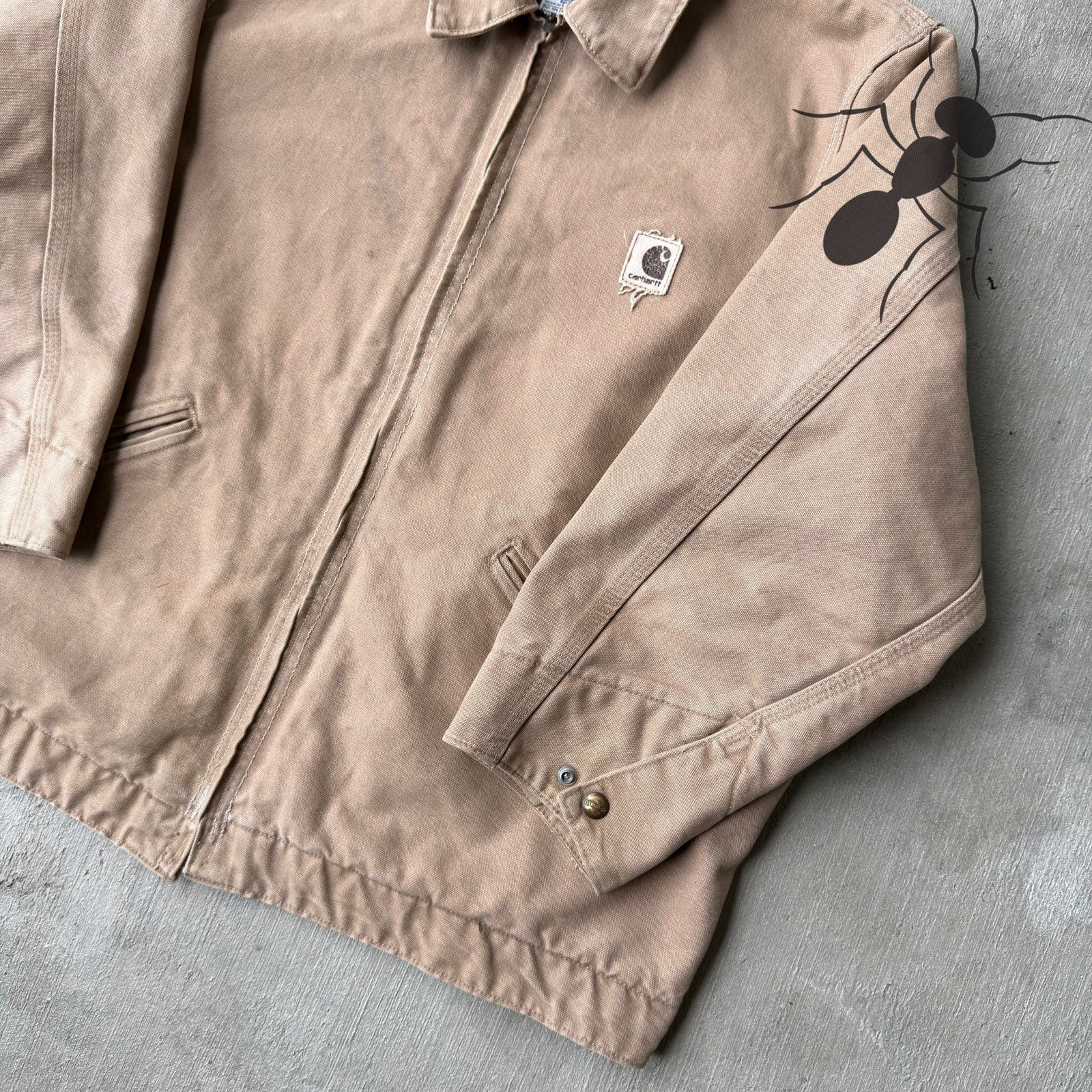 Carhartt × Vintage Carhartt ALTERED J146 SDL brown Detroit work wear jacket Size US XL / EU 56 / 4 - 4 Thumbnail
