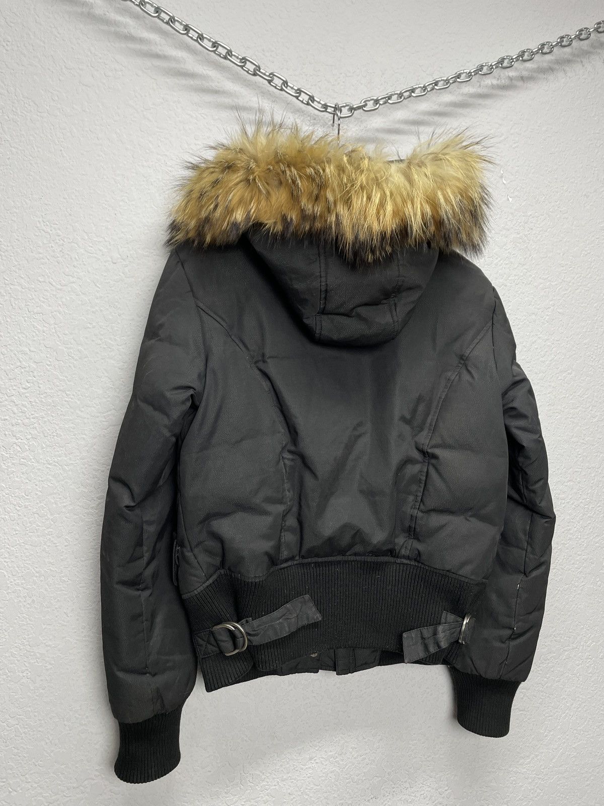 Le Grande Bleu (L.G.B.) Vintage Rick Owens Vibe Faux Fur Trim Girly Puffer Jacket y2 Size S / US 4 / IT 40 - 14 Thumbnail