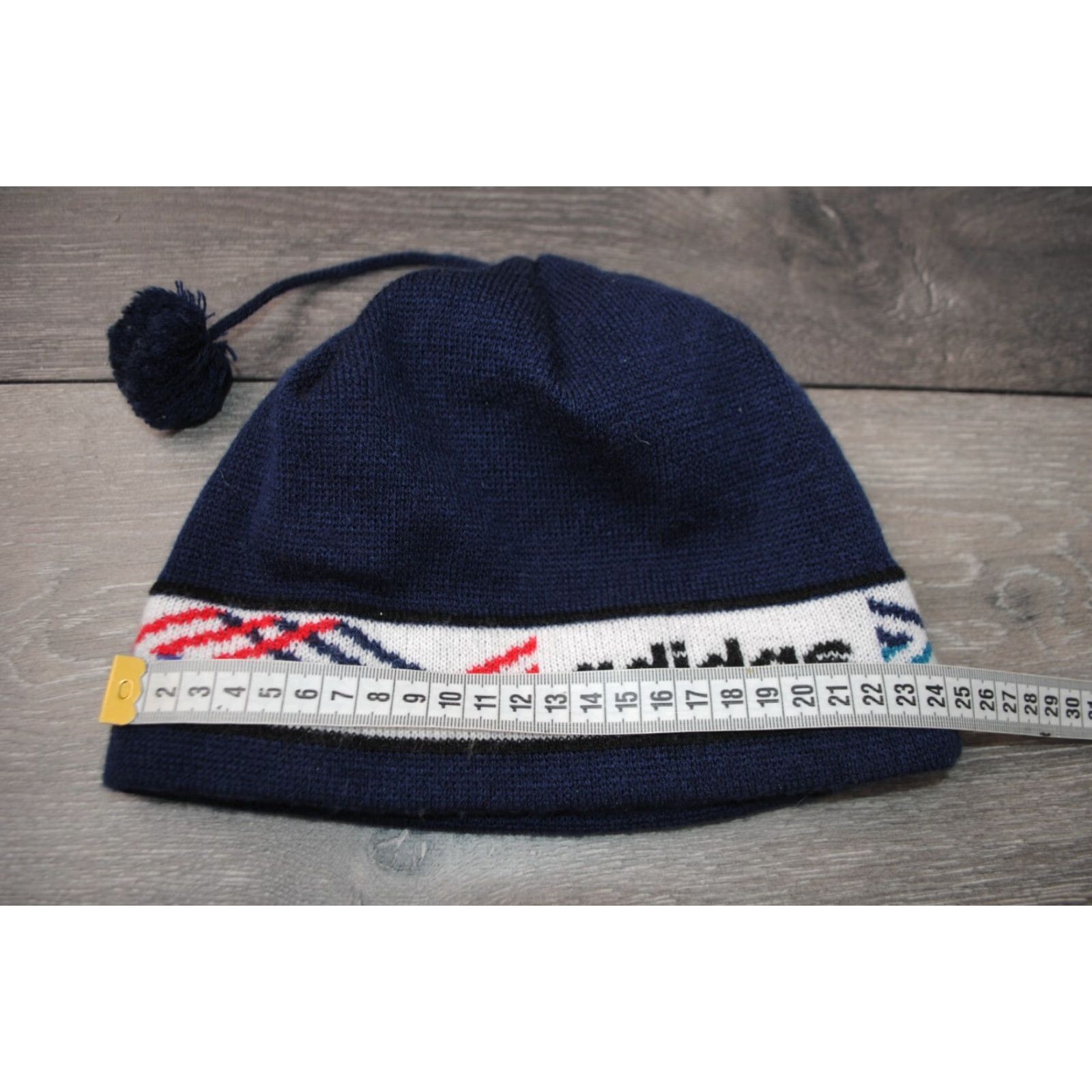 Adidas VINTAGE adidas Hat Men One Size Blue Polyacryl Knitted Rare Sport Style 80s 70s Made in Germany Adjustable Winter Size ONE SIZE - 6 Thumbnail
