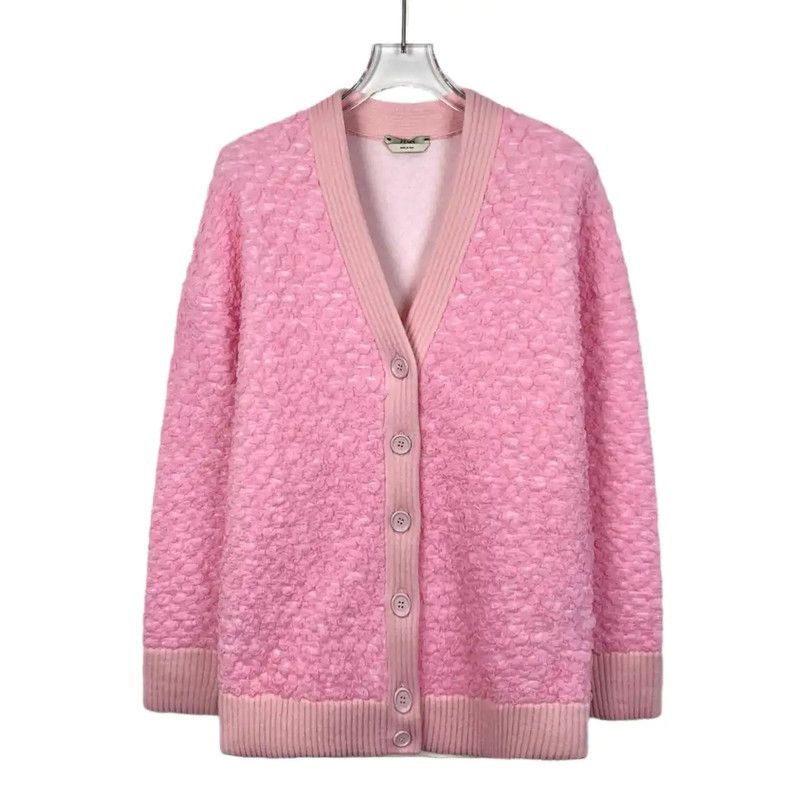 Fendi Fendi Pink Nylon Cardigan for Women 0089 Size XS / US 0-2 / IT 36-38 - 1 Thumbnail