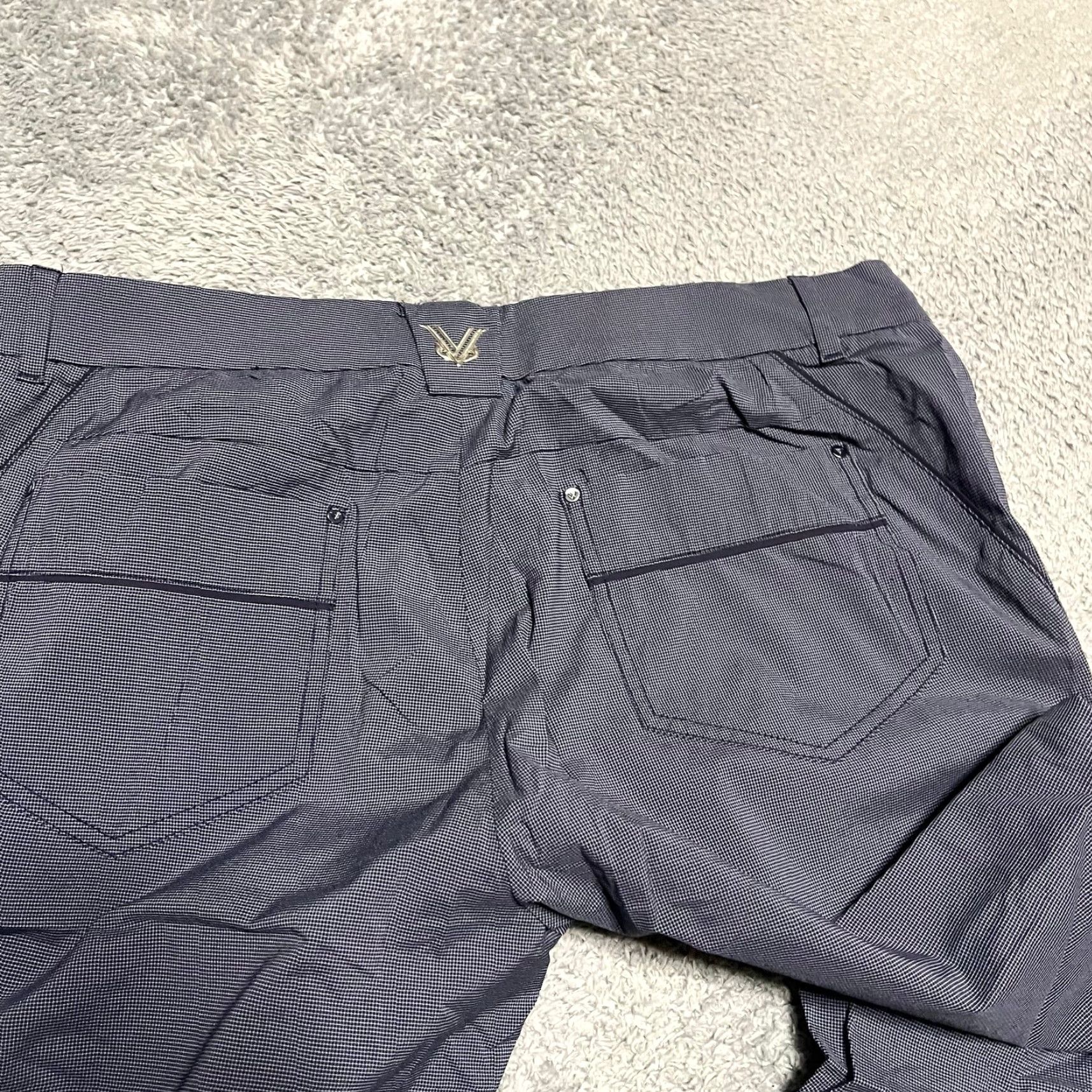Vintage **Nevermindall Mens Blue Large Golf Performance Check Chino Pants** User: Nevermindall Mens Blue Large Golf Performance Check Chino Pants Size US 33 - 5 Thumbnail