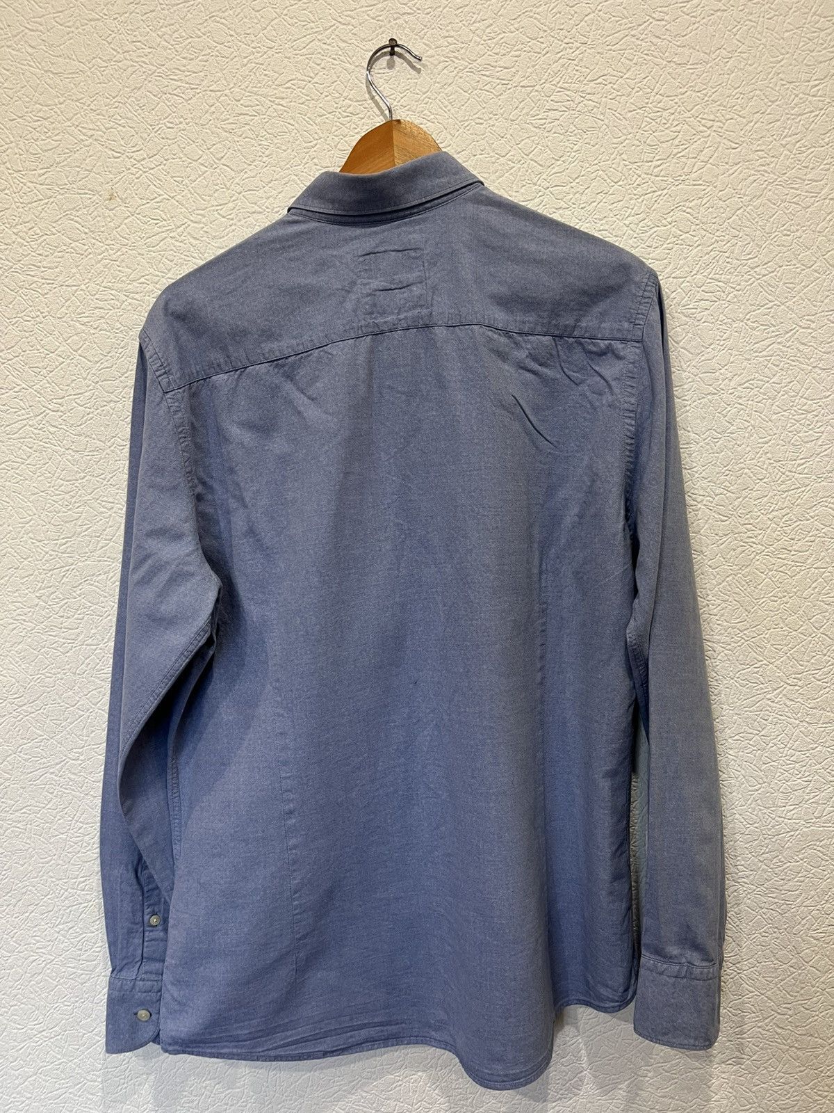 Hackett Hackett Mens Blue Button Shirt Size US L / EU 52-54 / 3 - 7 Thumbnail