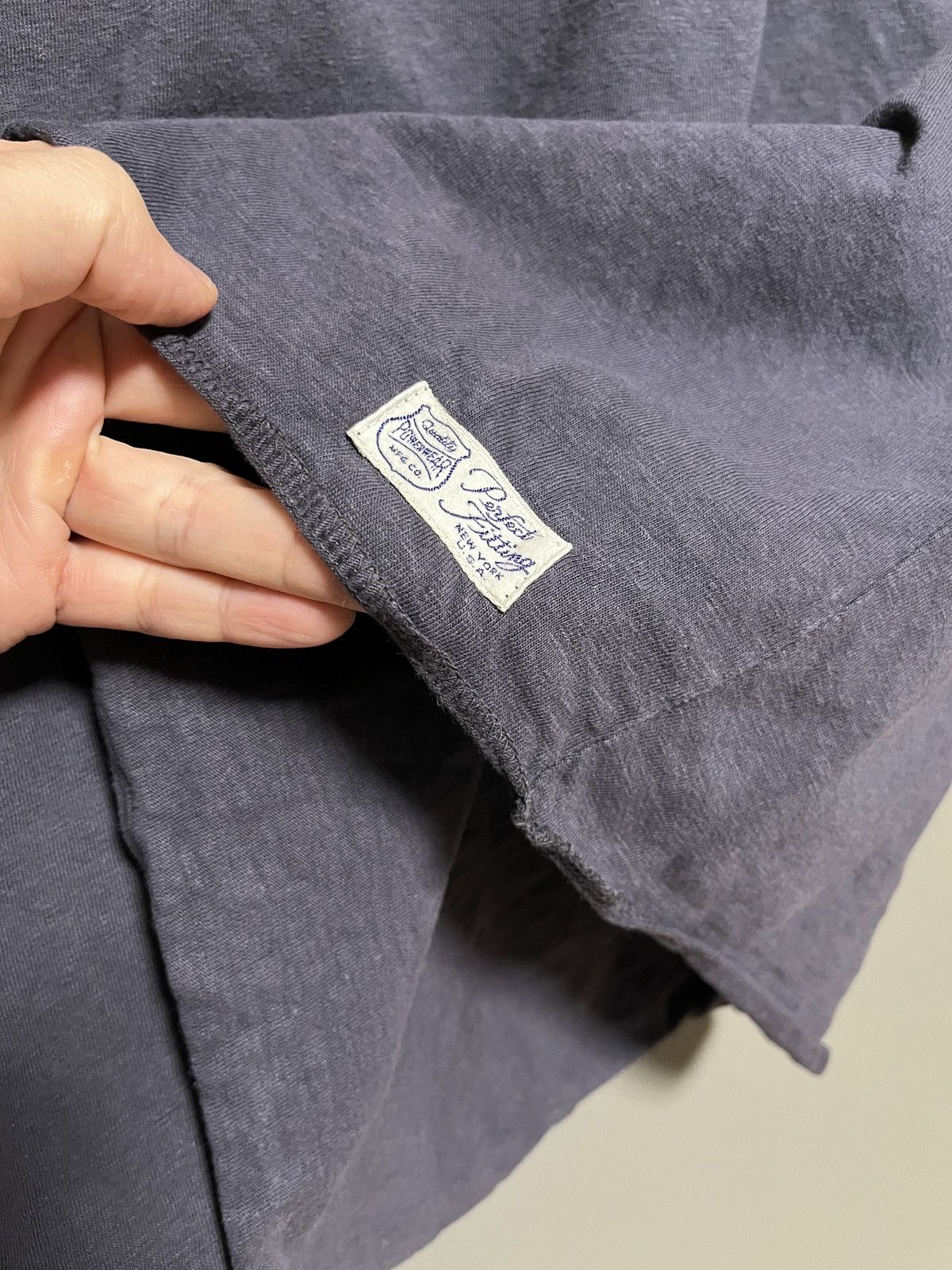 Freewheelers Freewheelers Power Wear Henley Navy/Purple T-shirt Size US L / EU 52-54 / 3 - 16 Thumbnail