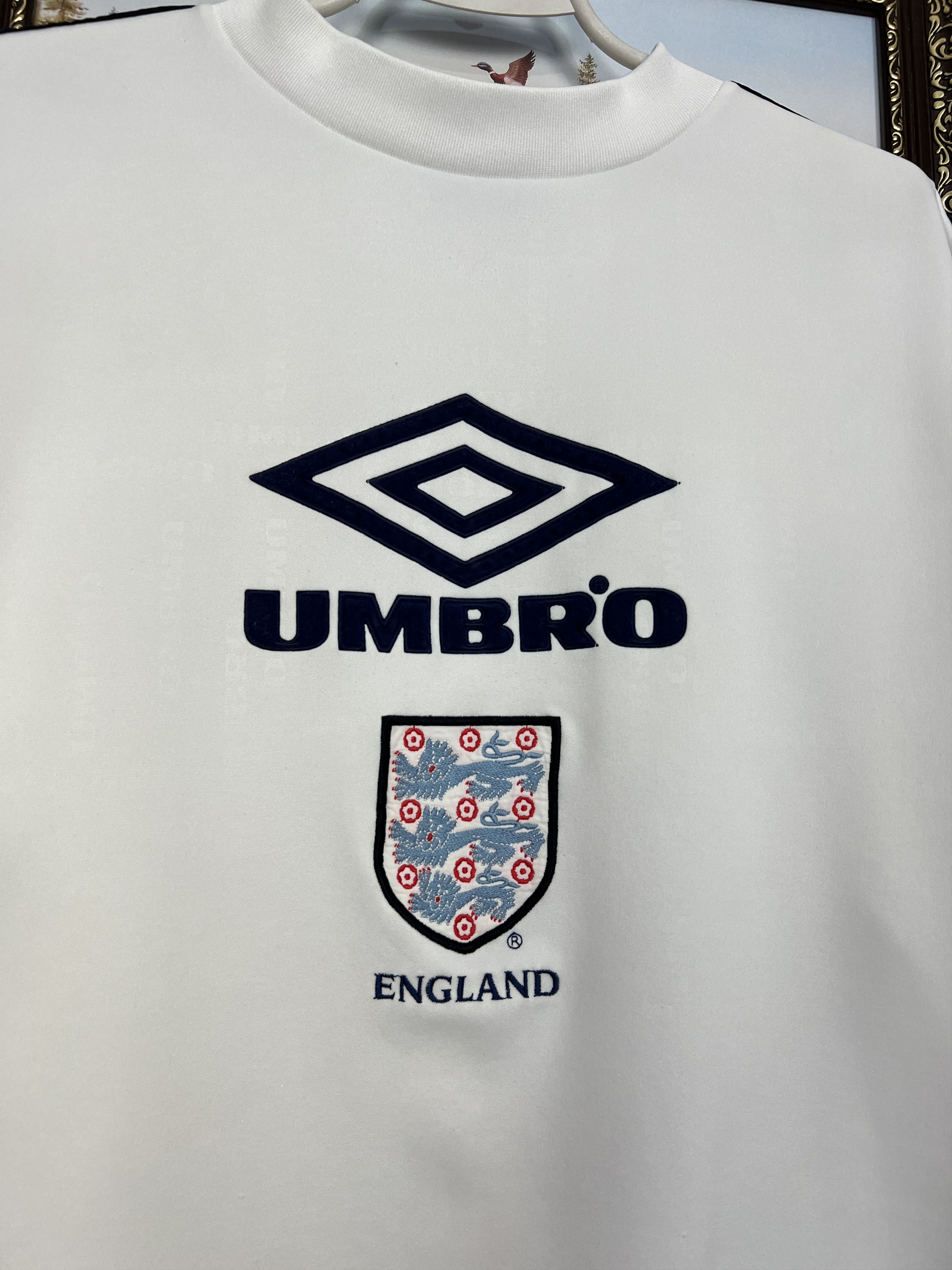 Umbro Vintage 90's England Football Shirt Soccer Train Jersey Rare Size US XXL / EU 58 / 5 - 3 Thumbnail