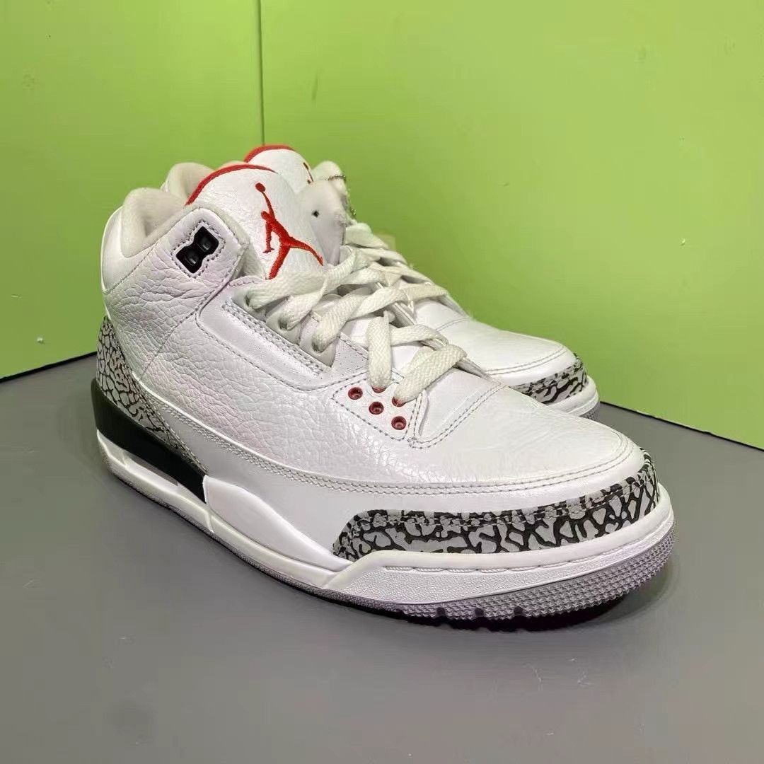 Jordan Brand Air Jordan 3 White Cement Basketball Shoes K15 Size US 9 / EU 42 - 5 Thumbnail