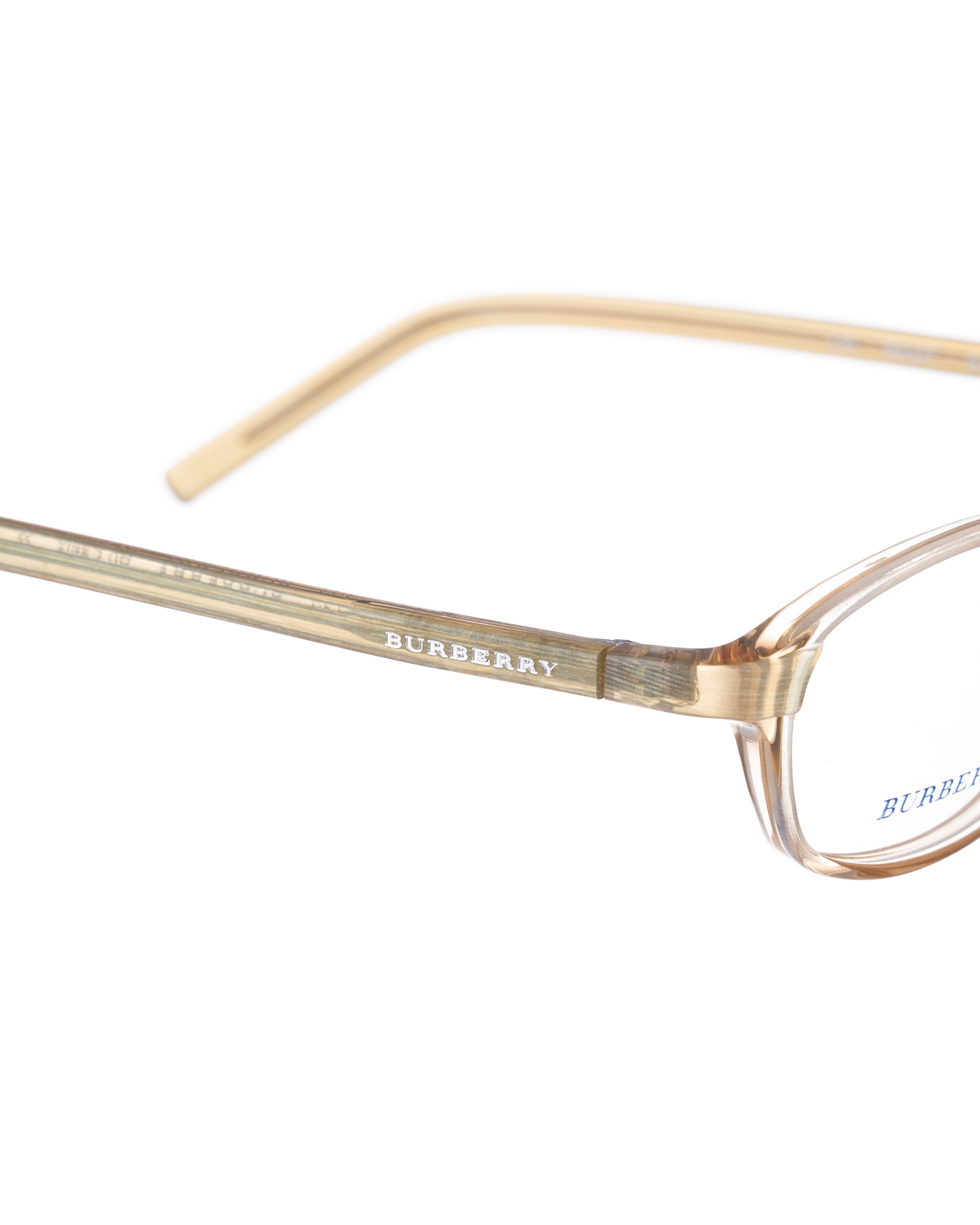 Burberry × Vintage Burberry 00s Gold Transparent Plastic Glasses Size ONE SIZE - 3 Thumbnail