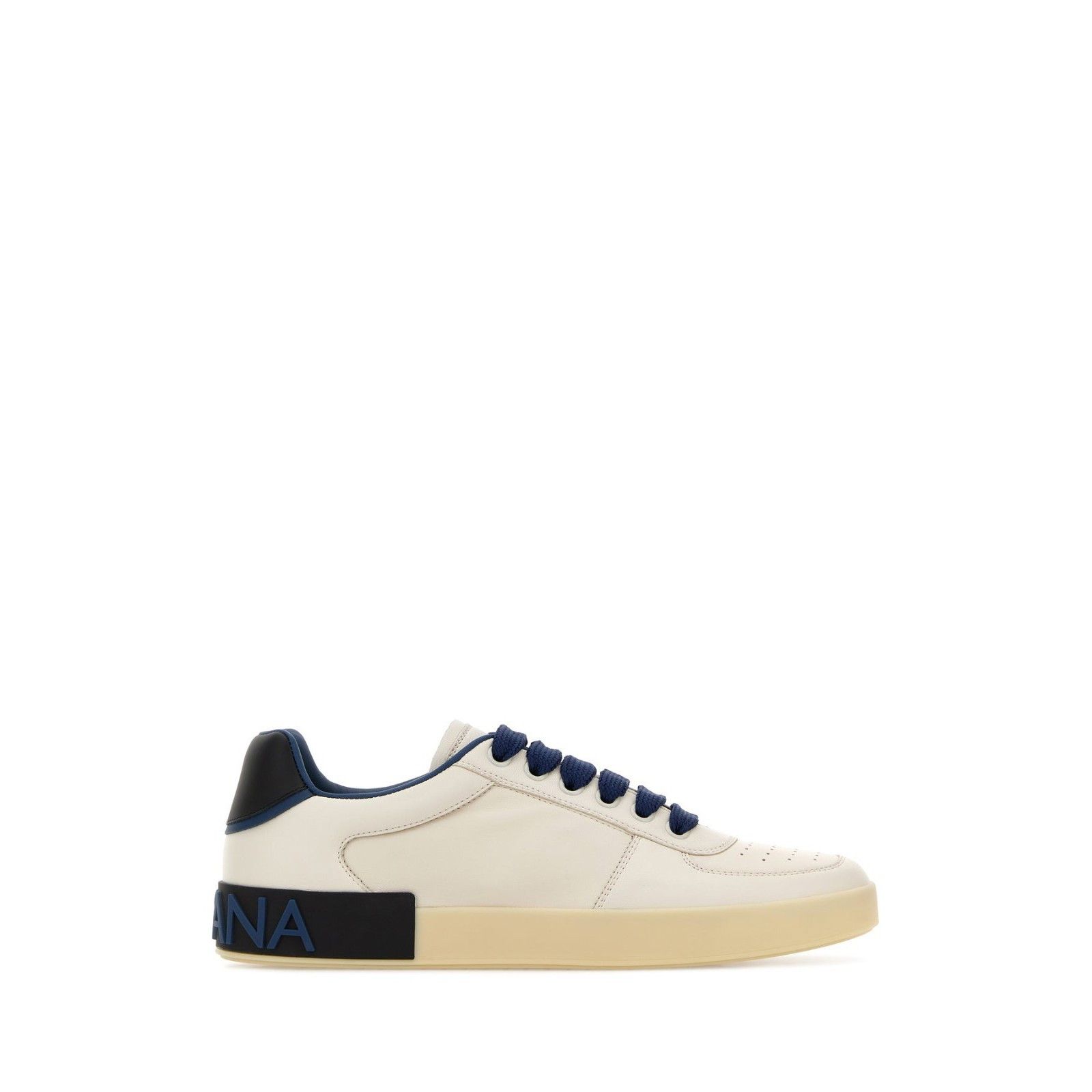 DOLCE & GABBANA Portofino White/Blue Sneakers New & Authenti