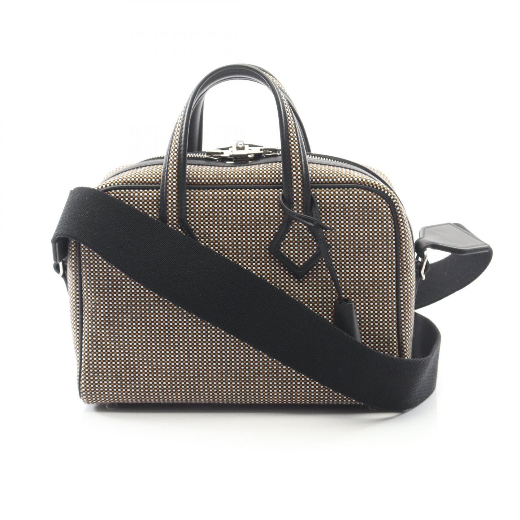 Hermes Hermes Hermes Victoria 3 Fourre Tout Mini Toile Cadriue Veau Swift 2way bag Leather Handbag W DUTY FREE for USA Size ONE SIZE - 1 Thumbnail