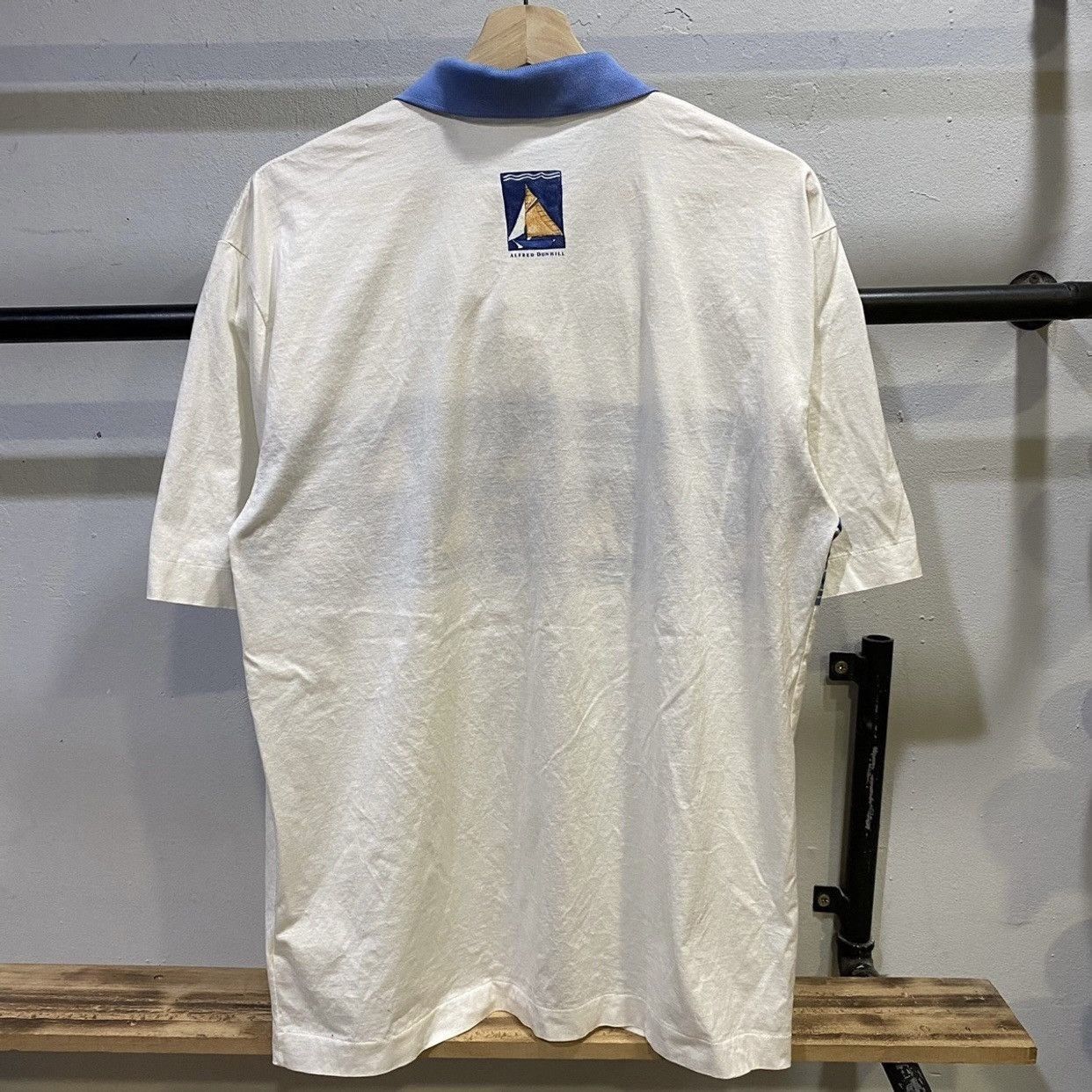 Alfred Dunhill 🔥BEST OFFER🔥 Vintage 90s Dunhill Yacth Polo Shirts Size US L / EU 52-54 / 3 - 2 Thumbnail