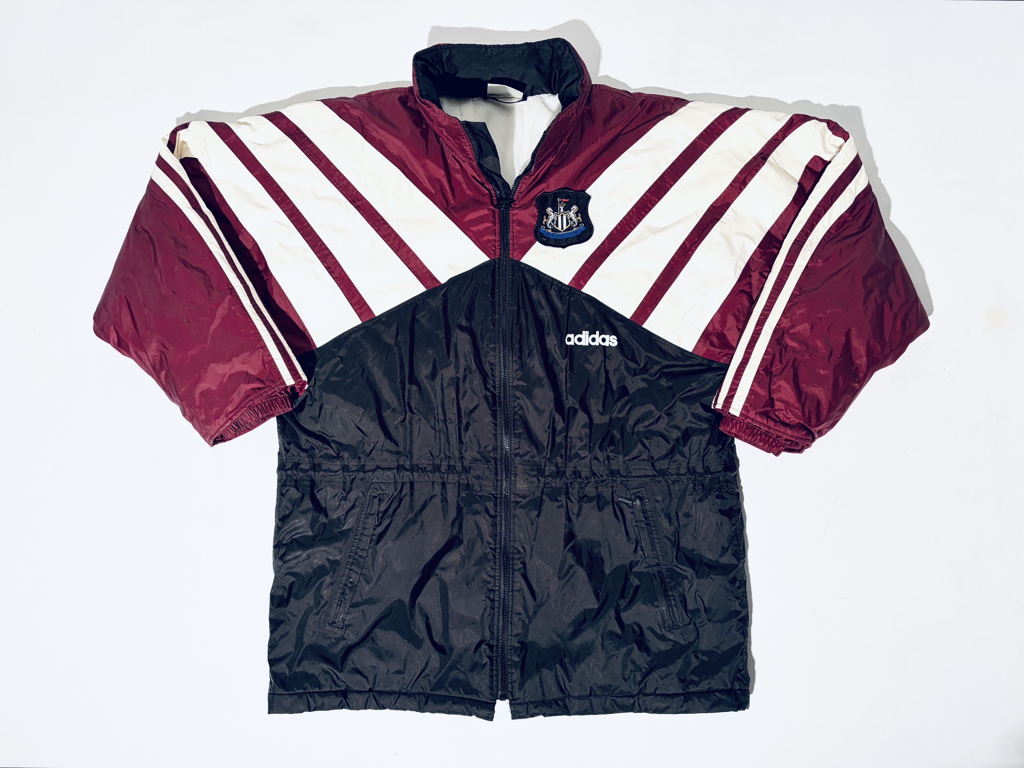 Adidas Newcastle United Training Bench Jacket 1995 - 1996 Size US XL / EU 56 / 4 - 4 Thumbnail