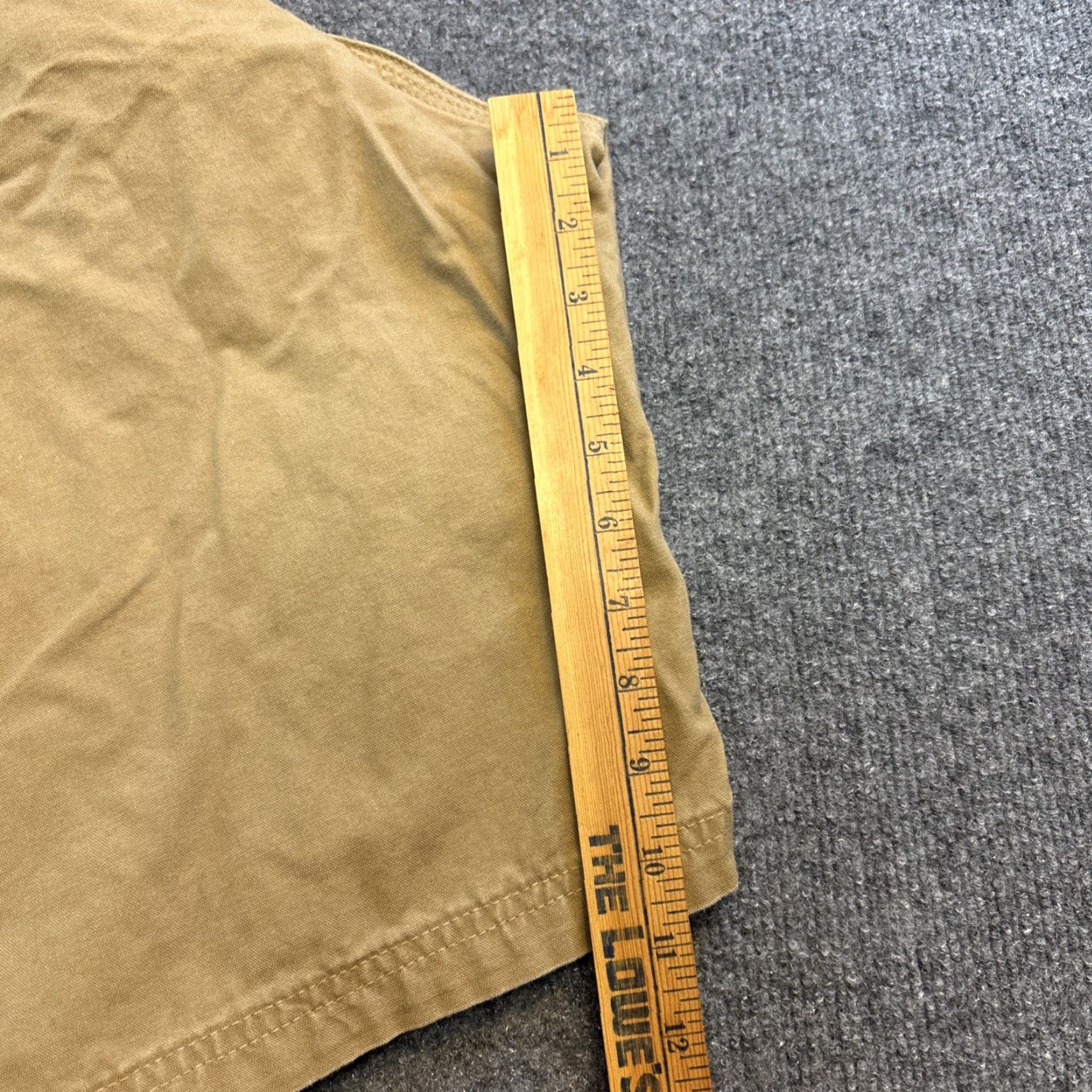 Carhartt Carhartt Shorts Mens Size 48 Beige Canvas Carpenter Cargo Workwear B147 DKH Size US 32 / EU 48 - 7 Thumbnail