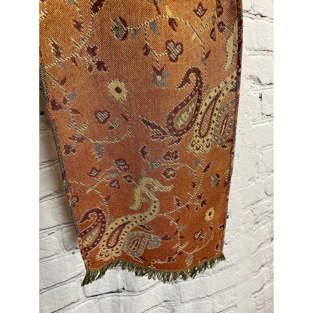 Other Paisley Viscose Brown Scarf Size ONE SIZE - 5 Thumbnail
