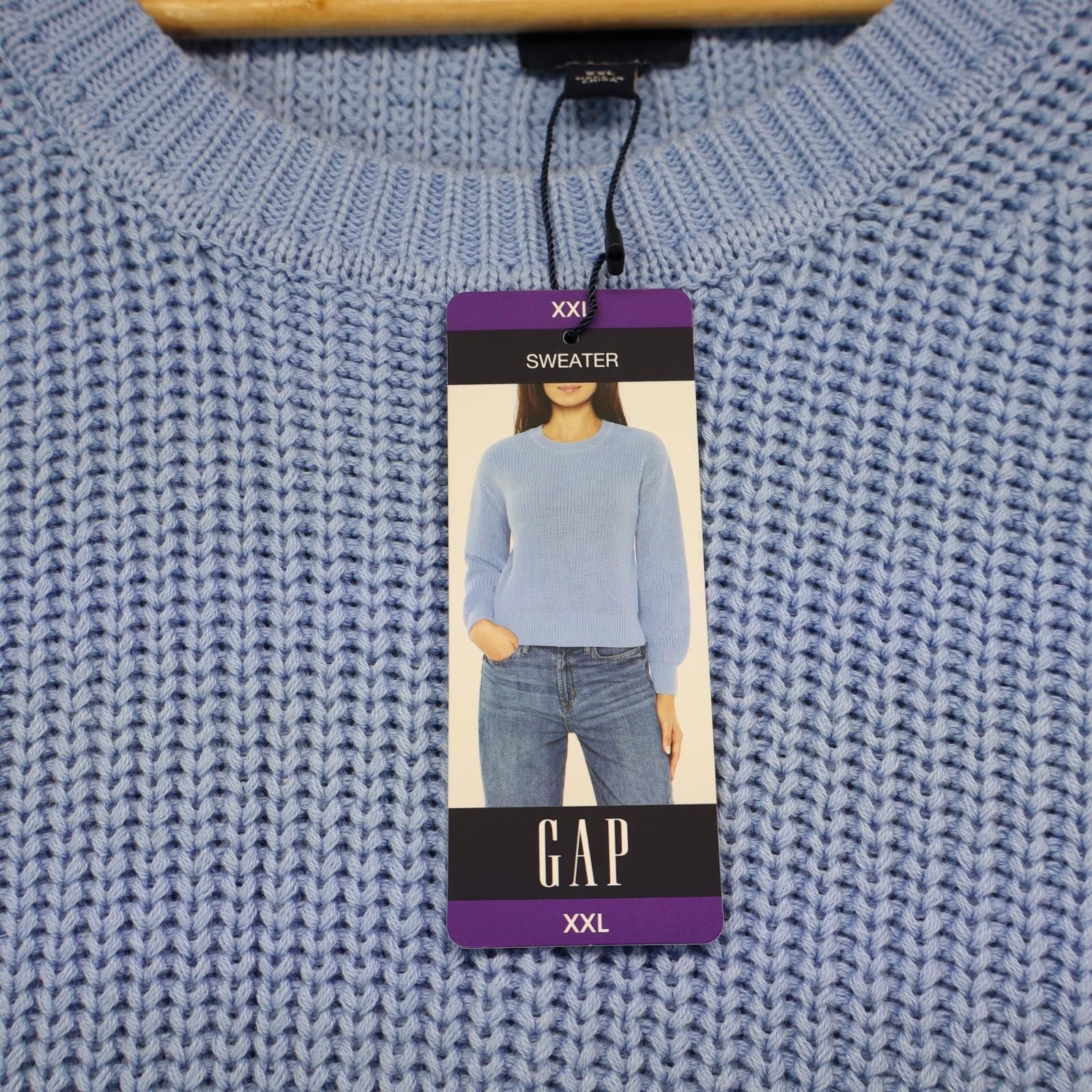 Gap Gap Sweater Womens 2XL XXL 100% Cotton New Blue Comfy NWT Size XXL / US 16-18 / IT 52-54 - 3 Thumbnail
