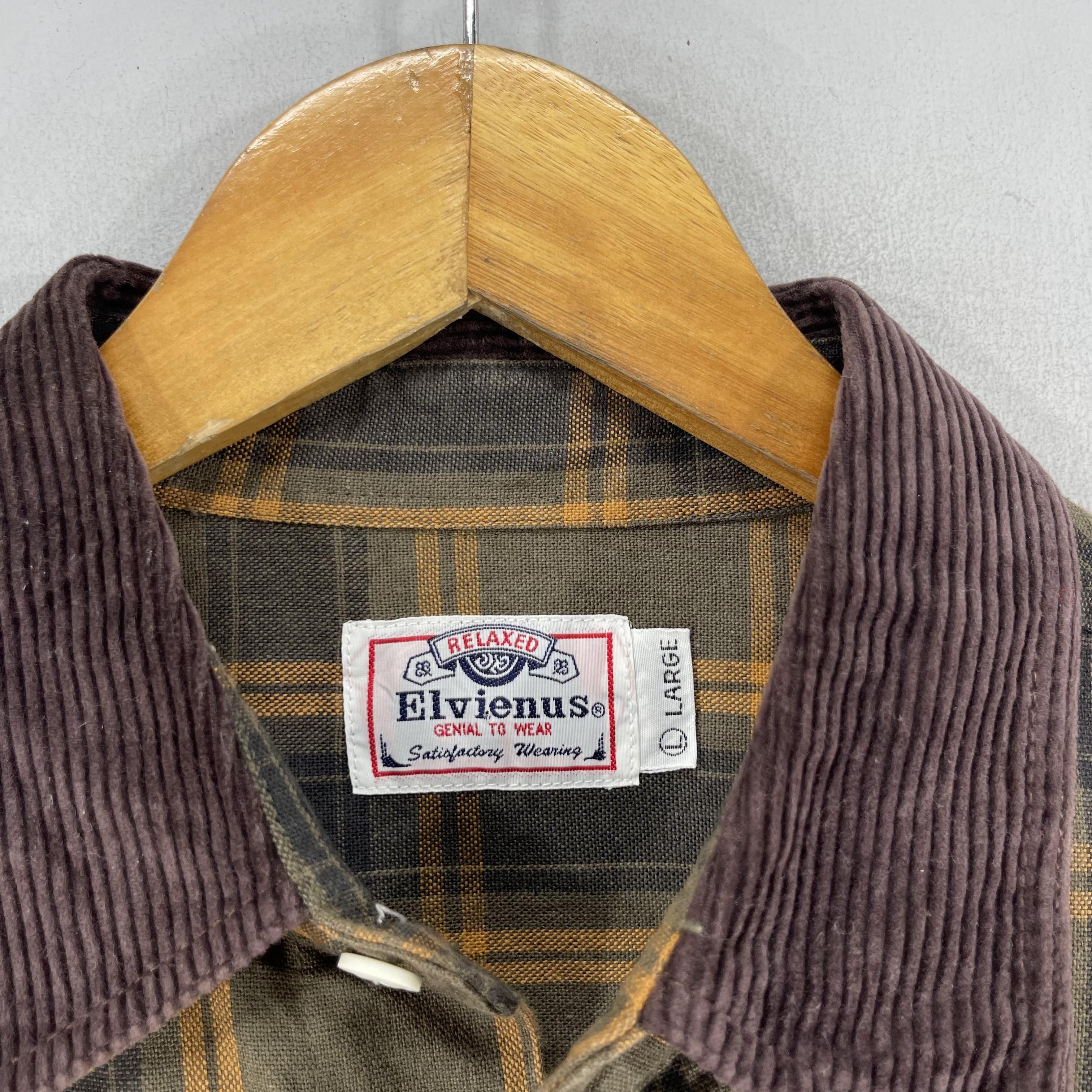 Flannel × Japanese Brand Vintage ELVIENUS Plaid Multi Checkered Tartan Flannel Size US L / EU 52-54 / 3 - 4 Thumbnail