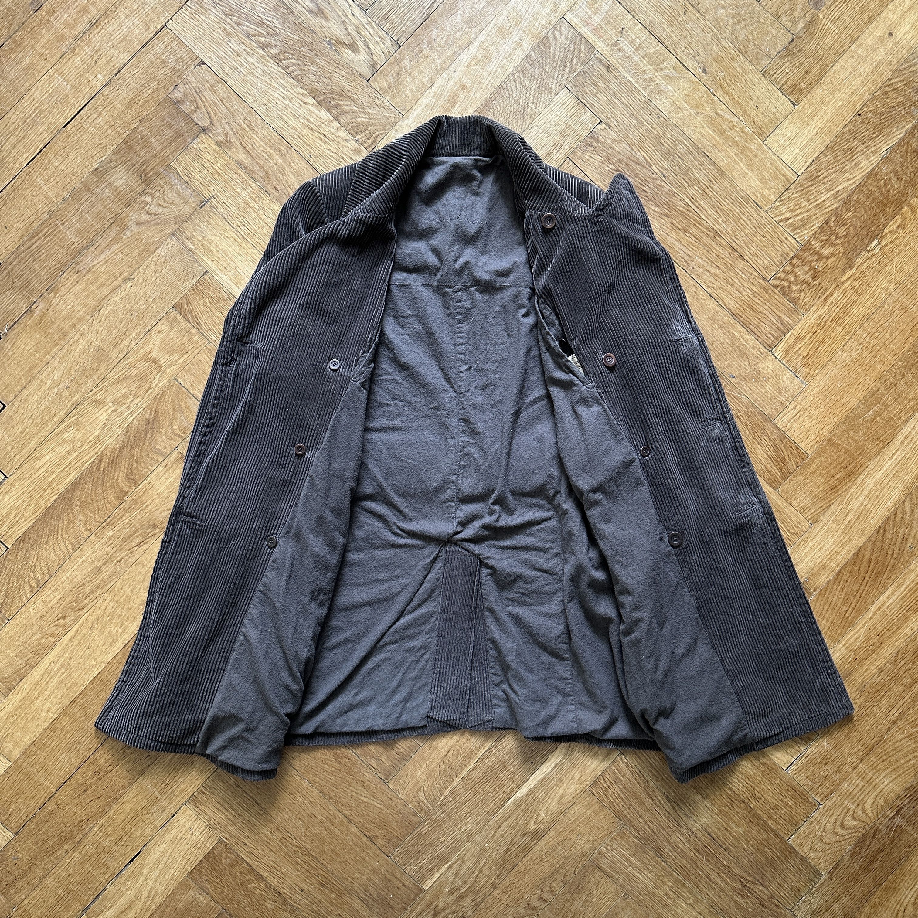 Rick Owens Archival Double Breasted Corduroy Coat Size US XS / EU 42 / 0 - 6 Thumbnail