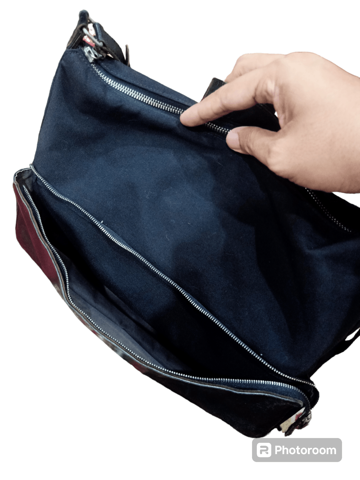 Y's × Yohji Yamamoto Y'saccs Leather Canvas Sling Bag Size ONE SIZE - 9 Thumbnail