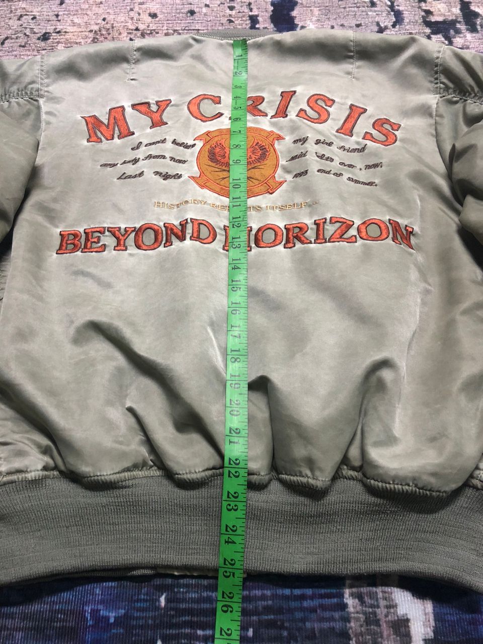 Sports Specialties My Crisis Beyond Horizon Black Eagle Fighting Bomber Jacket Size US M / EU 48-50 / 2 - 17 Thumbnail