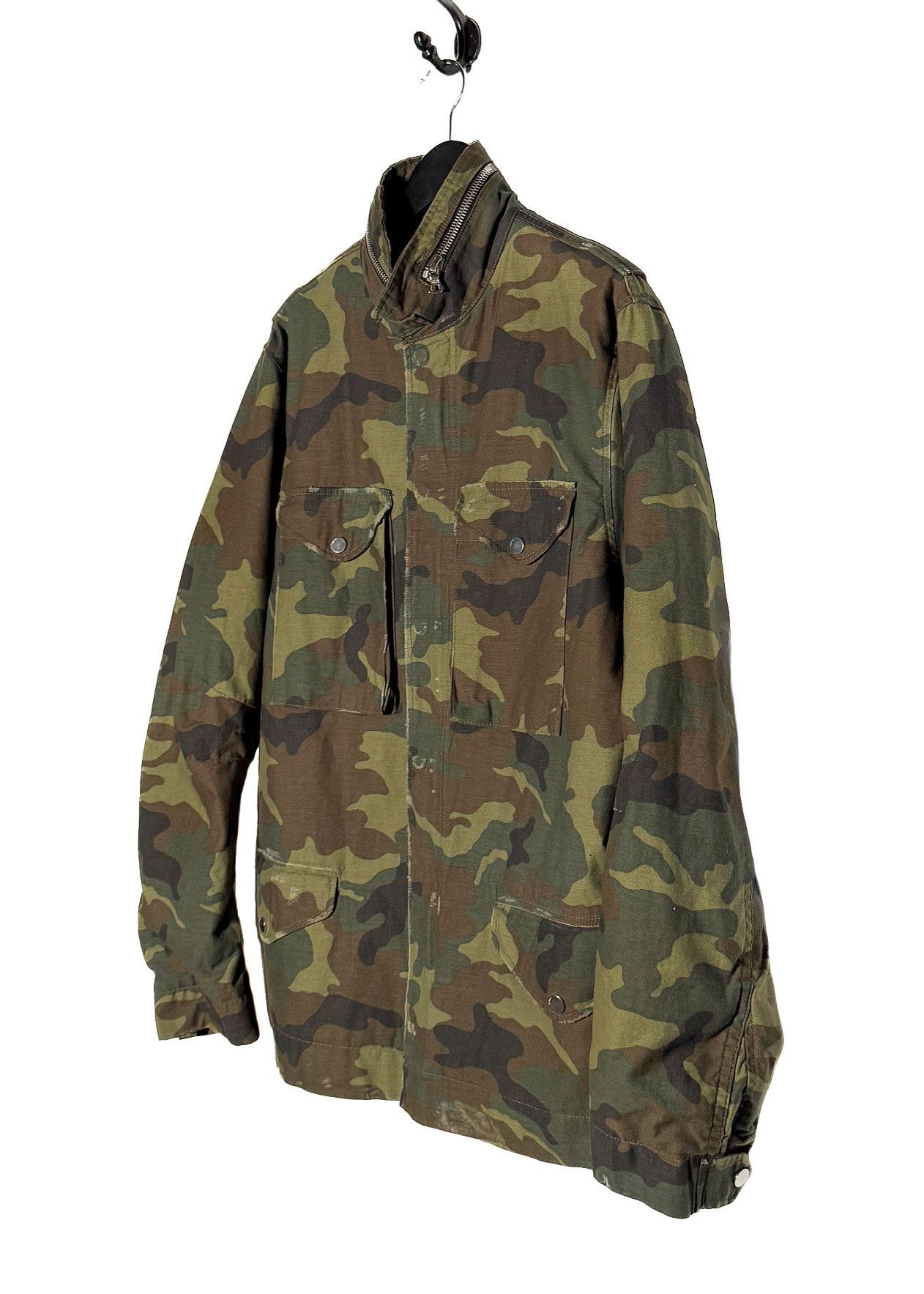 Amiri Amiri Green Camo M65 Utility Field Jacket Size US XL / EU 56 / 4 - 2 Thumbnail