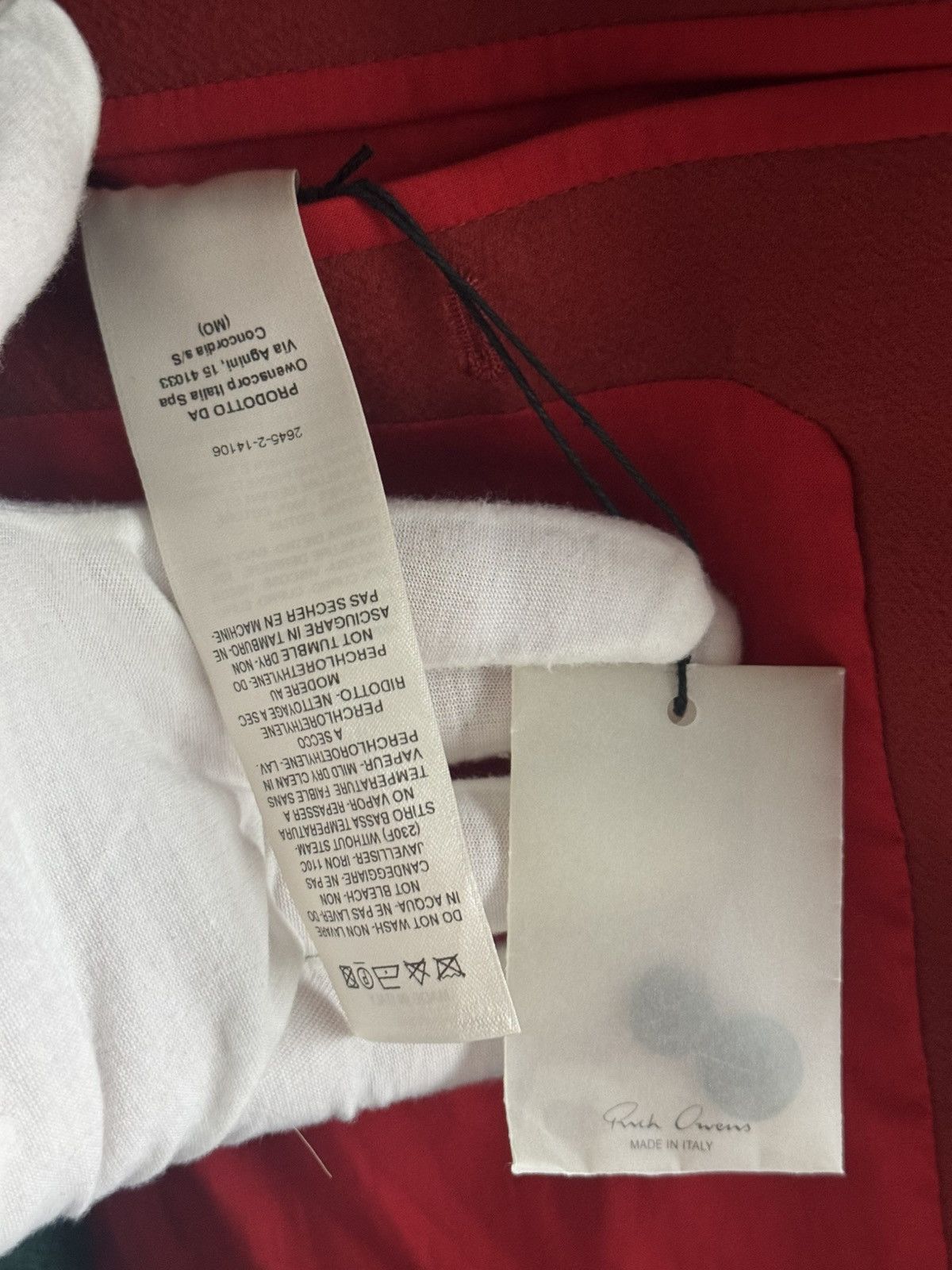 Rick Owens Rick Owens Larry Zionic F/W 2019 cardinal red coat Size M / US 6-8 / IT 42-44 - 7 Thumbnail