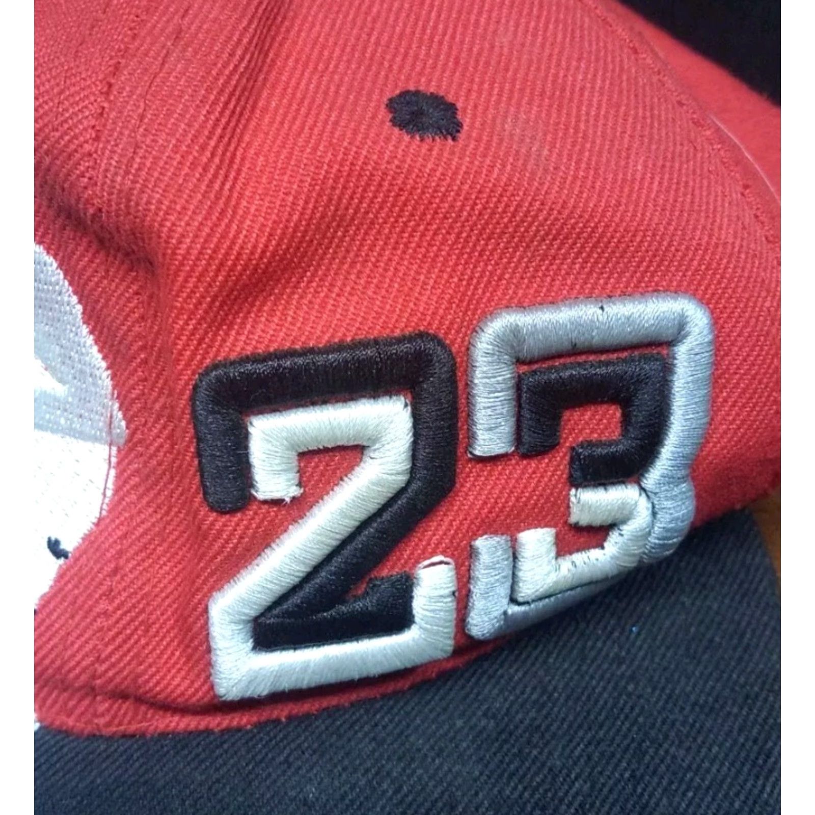 Jordan Brand Nike Chicago Bulls MJ Dribbler 23 Black Red Snapback Hat Adult One Size Red Cap, Jordan Mens Baseball Hat Size ONE SIZE - 3 Thumbnail