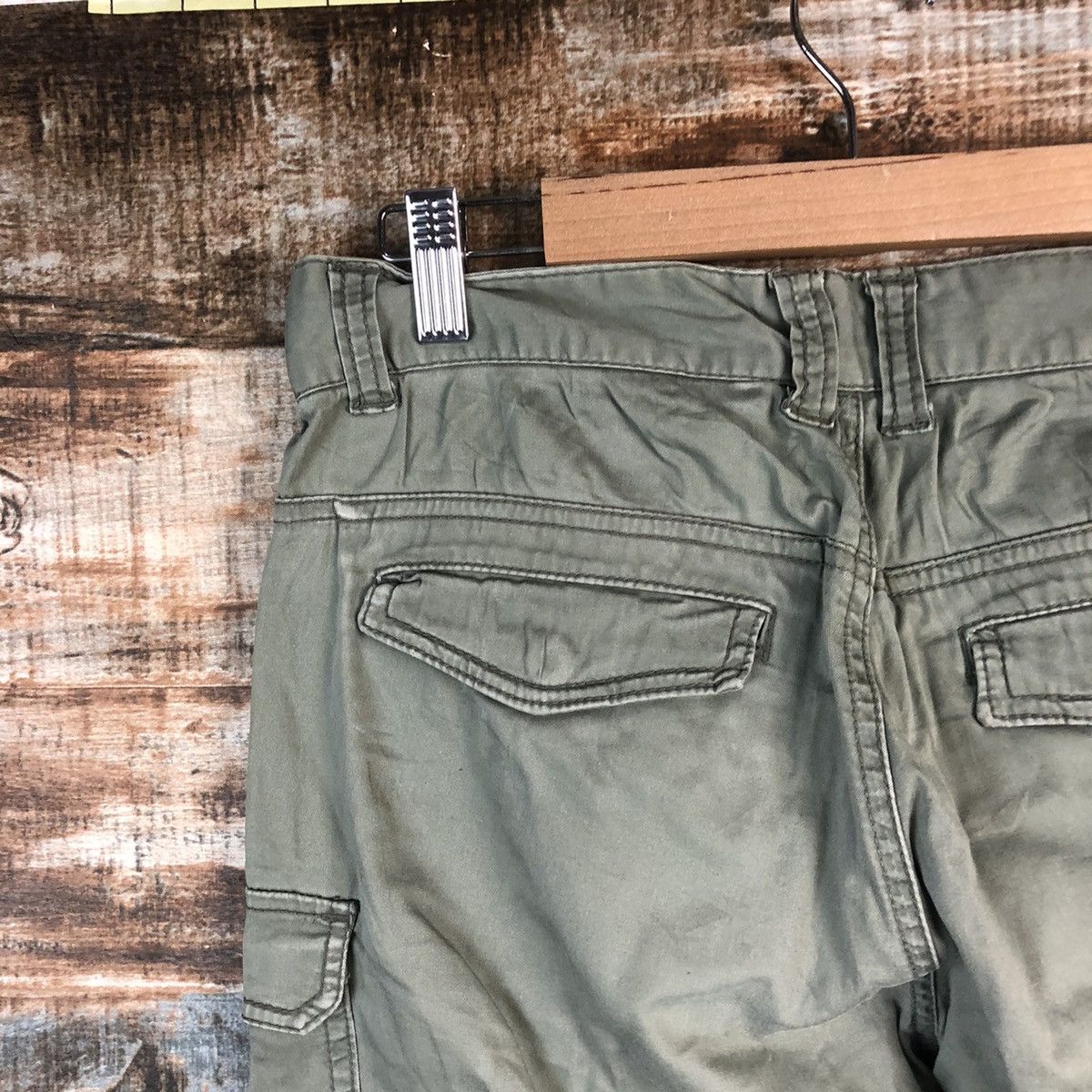 Japanese Brand DL Lepsim Green Cargo Multipocket Pants #C646 Size US 29 - 16 Thumbnail