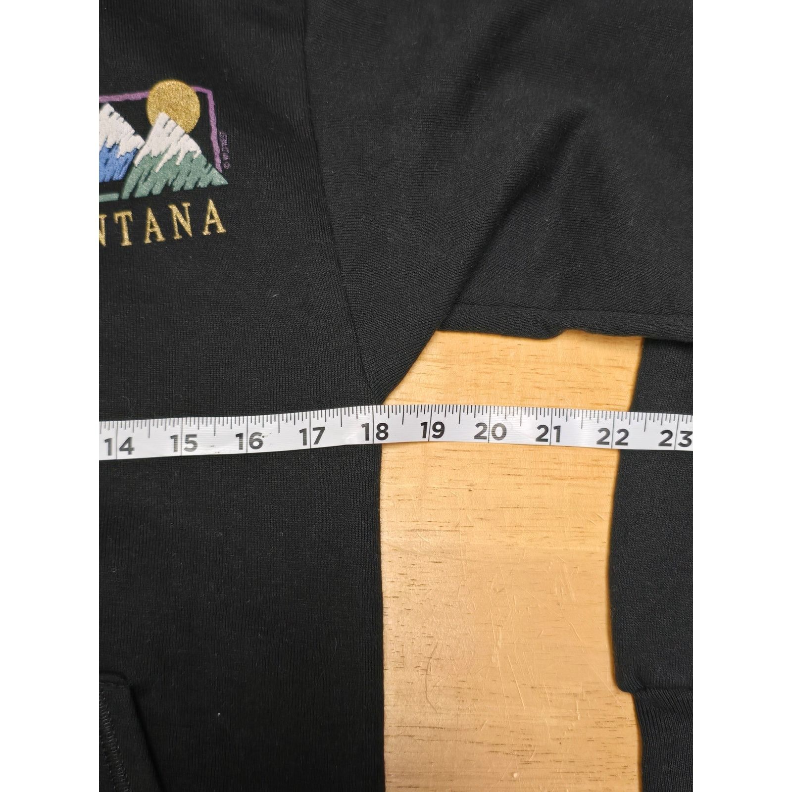 Jerzees × Vintage Montana Black Jerzees Pullover Hoodie Small Mountain Graphic Size US S / EU 44-46 / 1 - 7 Thumbnail