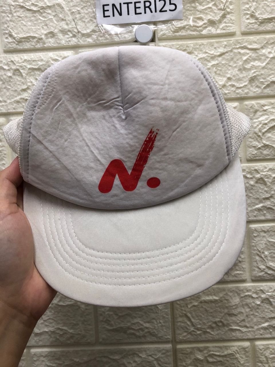 Vintage Vintage Japan N Big Logo truker Fitted Hat Size ONE SIZE - 1 Thumbnail
