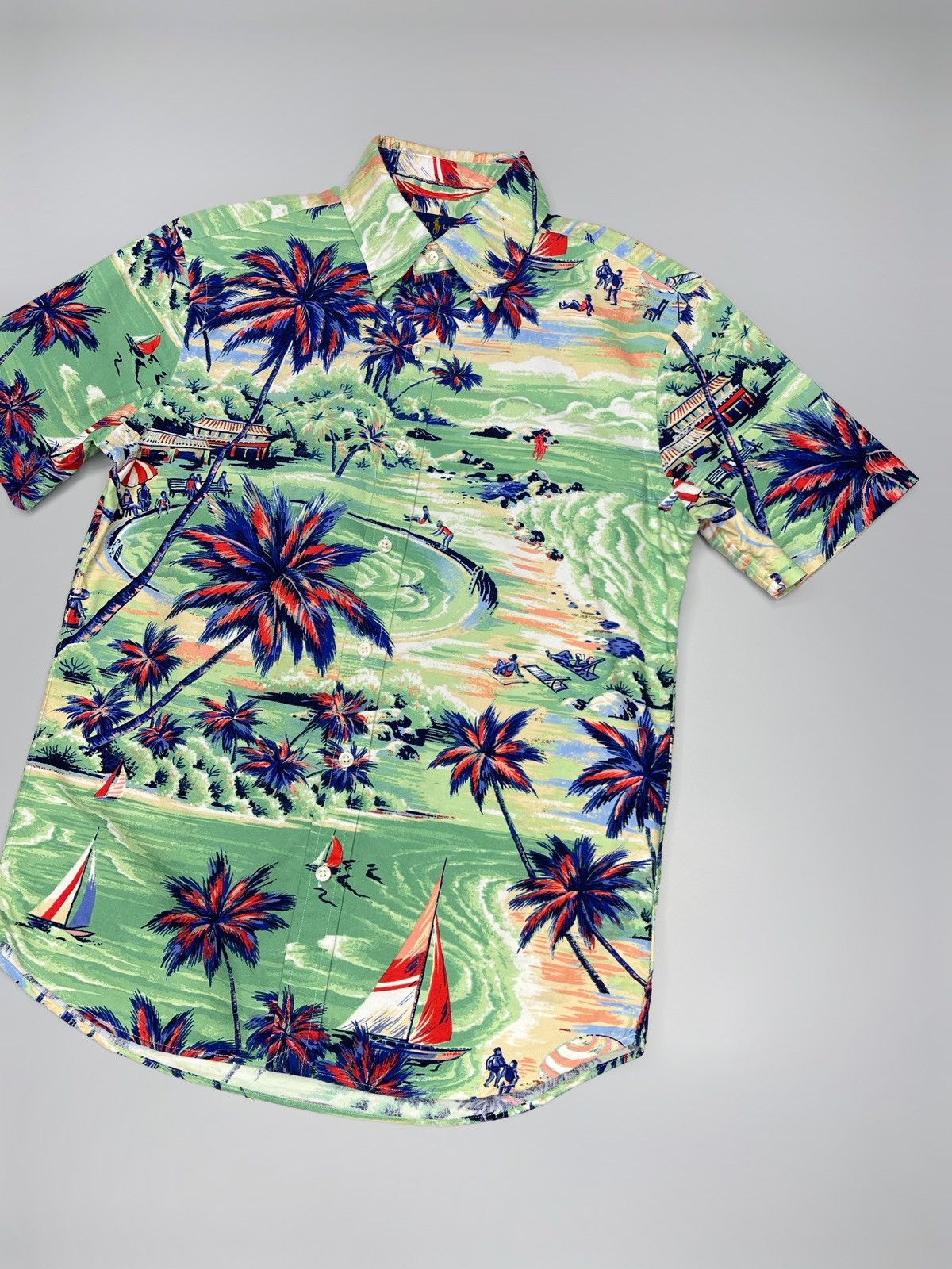 Polo Ralph Lauren × Vintage RARE Polo Ralph Lauren Havaii Short Sleeve Shirt Size US S / EU 44-46 / 1 - 3 Thumbnail