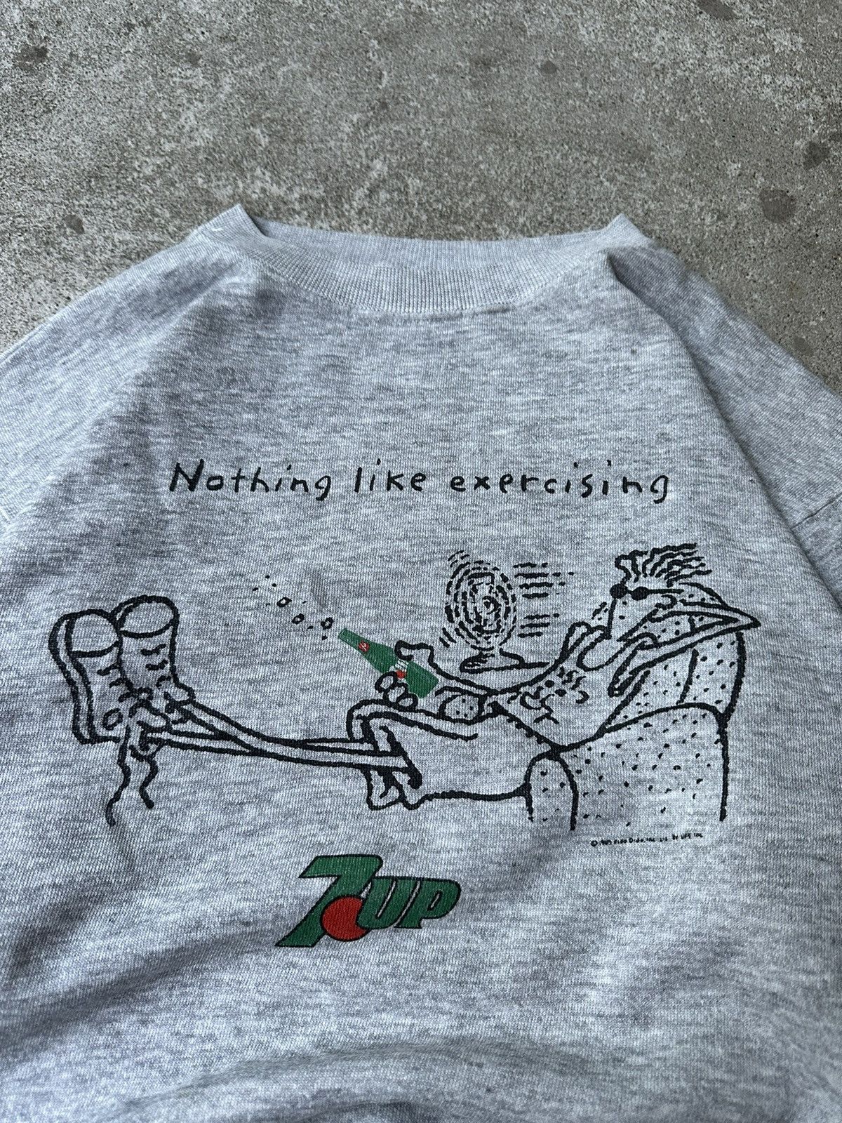 Pepsi 80s Vintage 7up PromoGraphic Sweatshirt Boxy Crewneck Size US 28 / EU 44 - 10 Thumbnail
