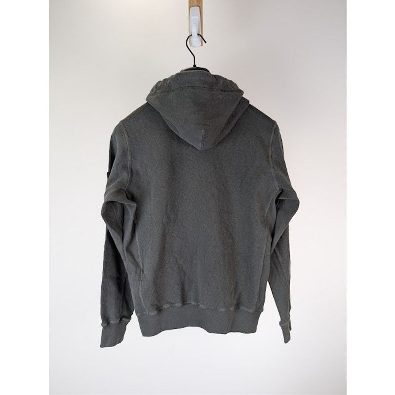 Stone Island o1rshd1 Malfile Cotton Fleece Zip Up Hoodie in Dark Grey Size US S / EU 44-46 / 1 - 10 Thumbnail