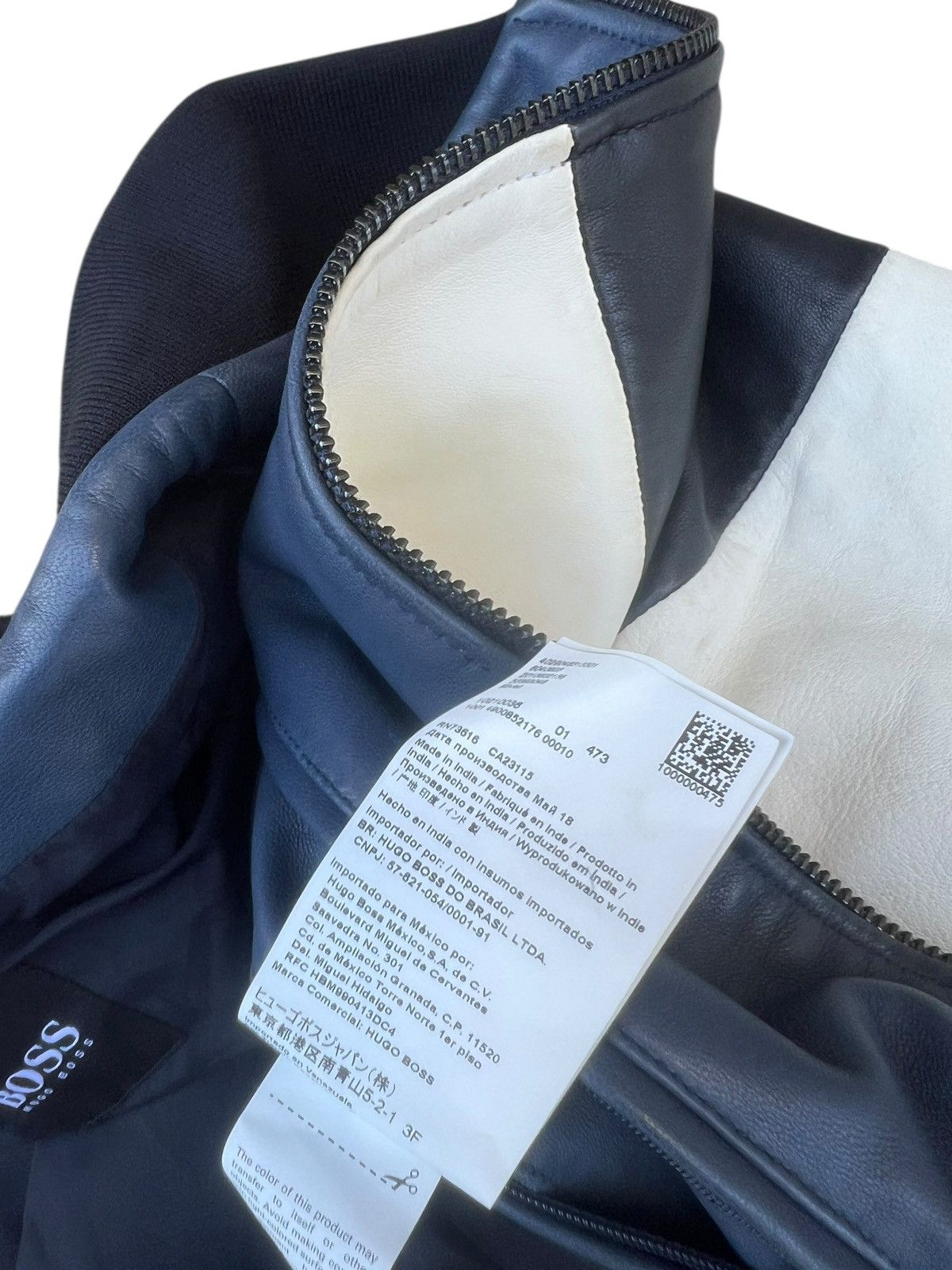Hugo Boss Fall 2018 Hugo Boss Nappa Lamb Leather Bomber Jacket Size US L / EU 52-54 / 3 - 16 Thumbnail