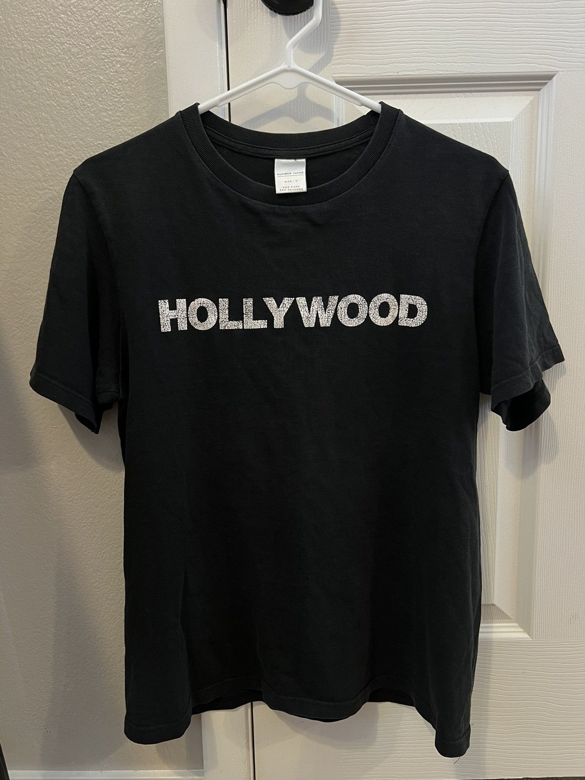 image of Number N Ine Number (N)Ine Ss01 Hollywood T-Shirt in Black, Men's (Size Small)