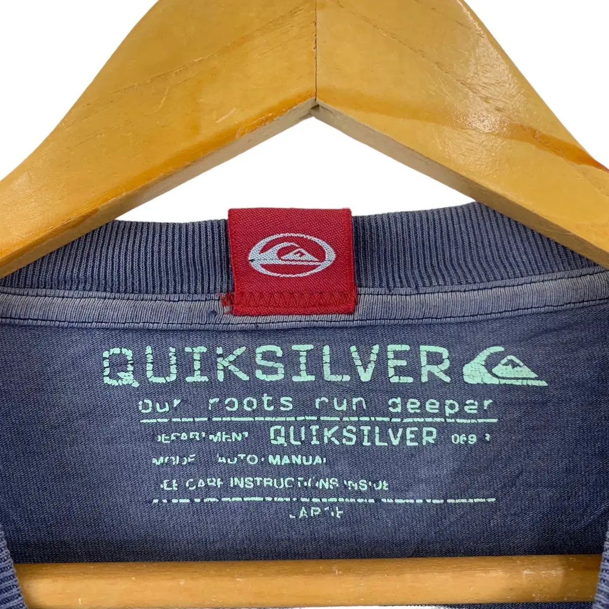 Quiksilver Vintage QUIKSILVER SURF Board Riding Natural Tee Shirt Size US L / EU 52-54 / 3 - 4 Thumbnail