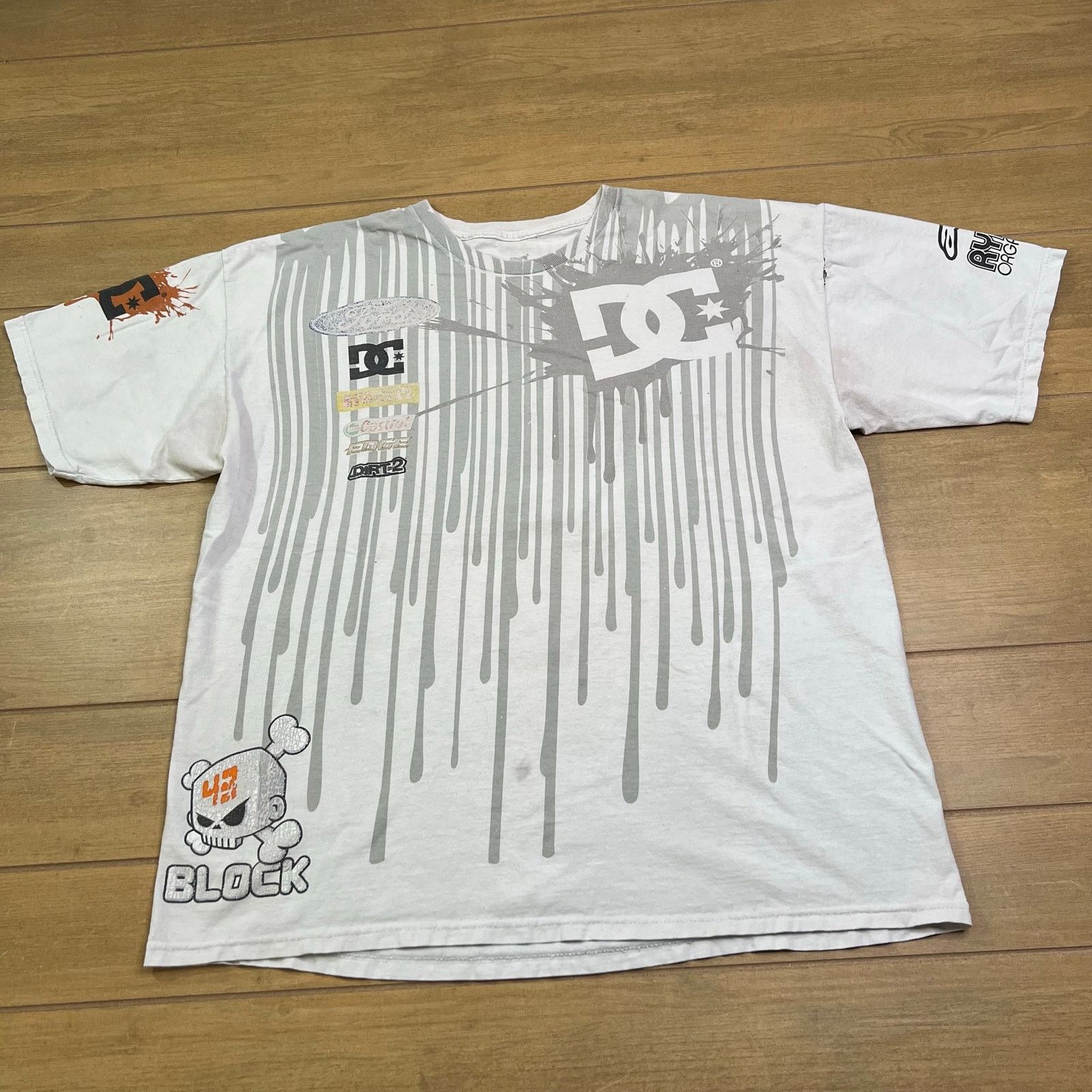 Vintage DC Shoes Ken Block 43 Graphic T-Shirt White Drip Ford Men XL Size US XL / EU 56 / 4 - 9 Thumbnail