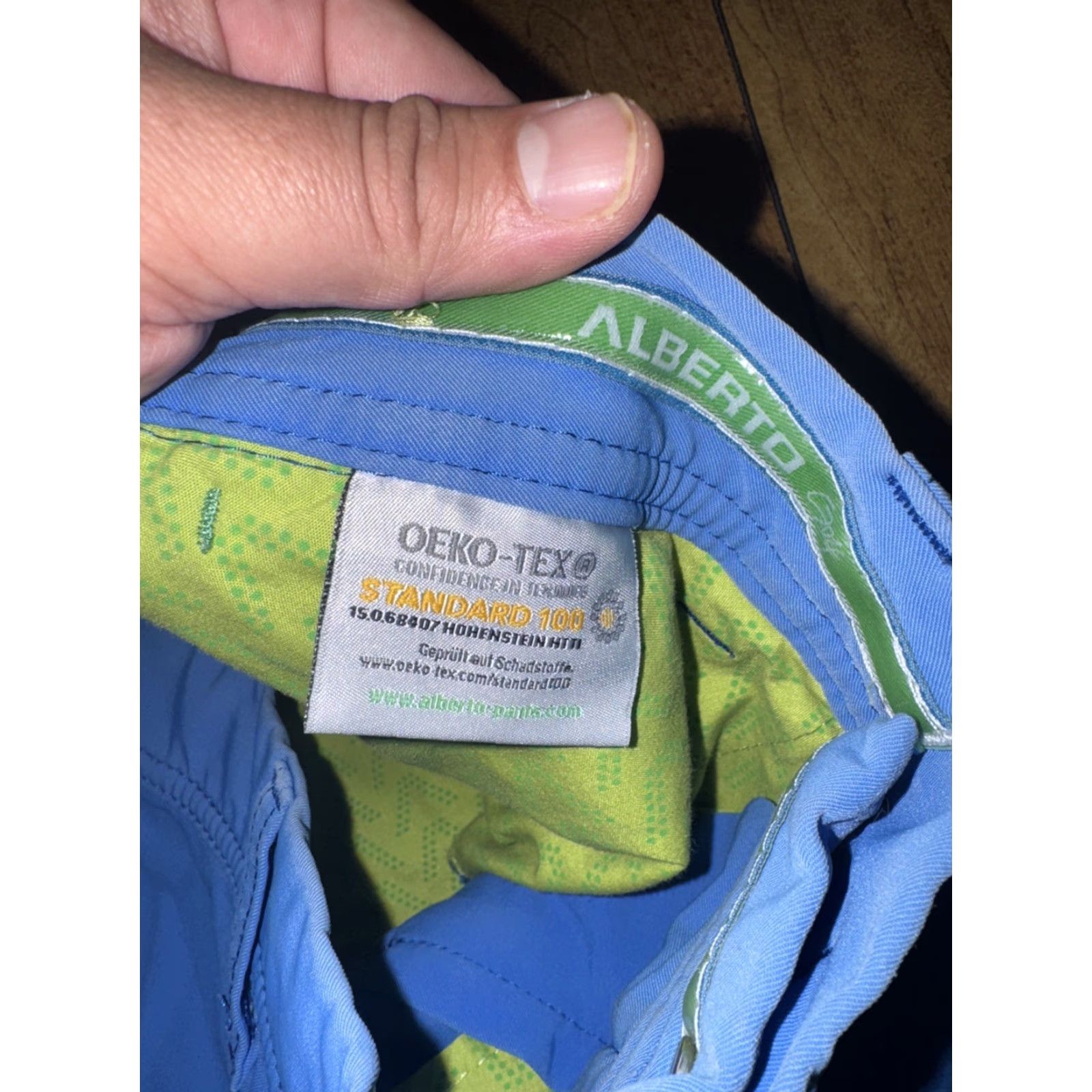 Vintage ALBERTO Men’s Golf Shorts Blue Size 36 Performance Stretch Activewear Size US 36 / EU 52 - 7 Thumbnail