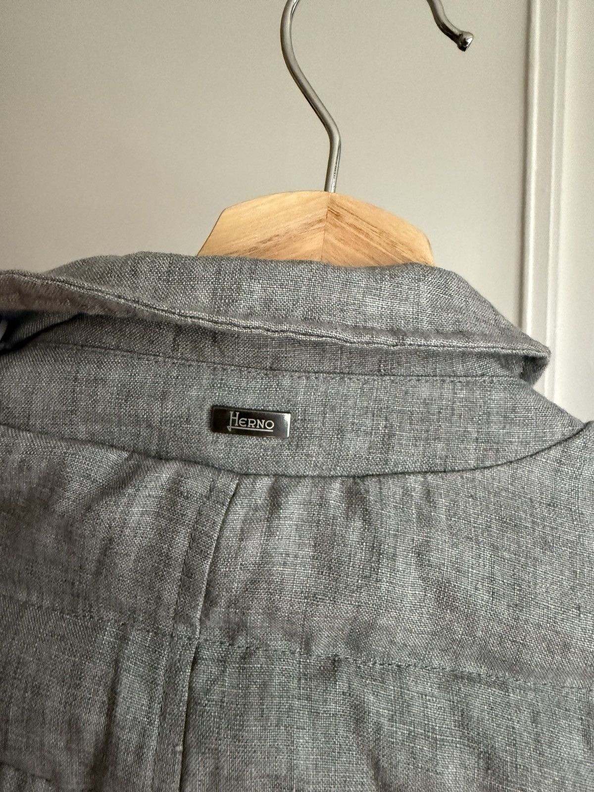 Herno Herno Down Jacket Grey Quilted Wool 2 giacco linen shell men Size US S / EU 44-46 / 1 - 4 Thumbnail