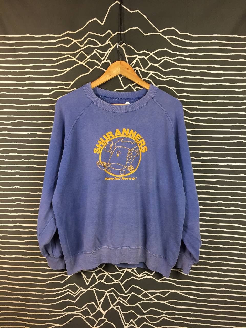 Vintage Vtg Shuranners Thirsty Devil Beer Run Pullover Sweatshirt Size US XL / EU 56 / 4 - 2 Thumbnail