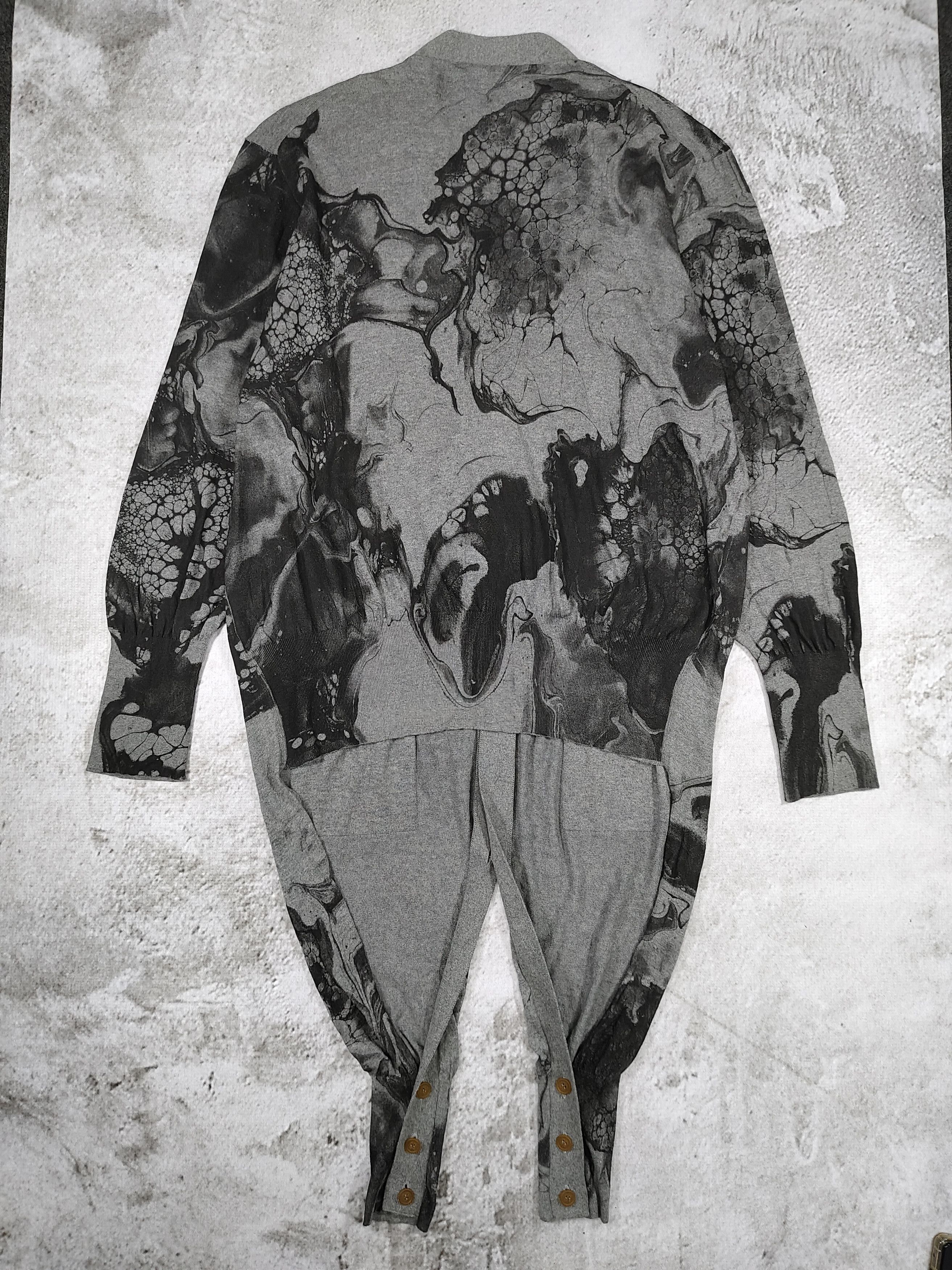 Vivienne Westwood Vivienne Westwood Man- Abstract Ink Art Silhouette Cardigan Size US L / EU 52-54 / 3 - 7 Thumbnail