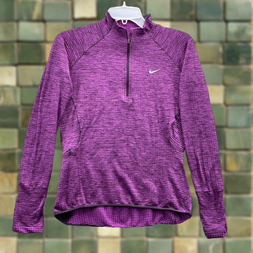 Nike Nike Athletic Pullover Womens Small Waffle Knit Running Yoga Training Y2k Hiking Size S / US 4 / IT 40 - 1 Thumbnail
