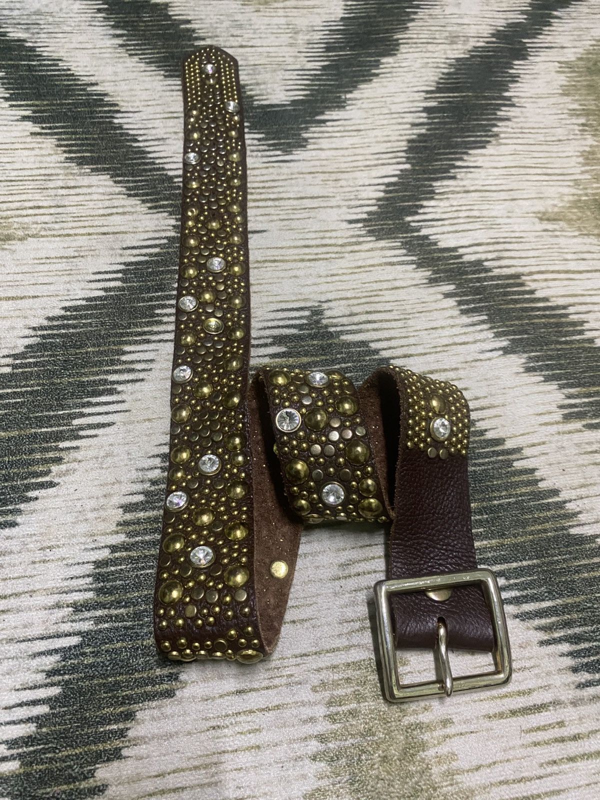 Japanese Brand × KMRii × Yasuyuki Ishii (SENDOFFER) Vintage Full Leather Belt Size ONE SIZE - 4 Thumbnail