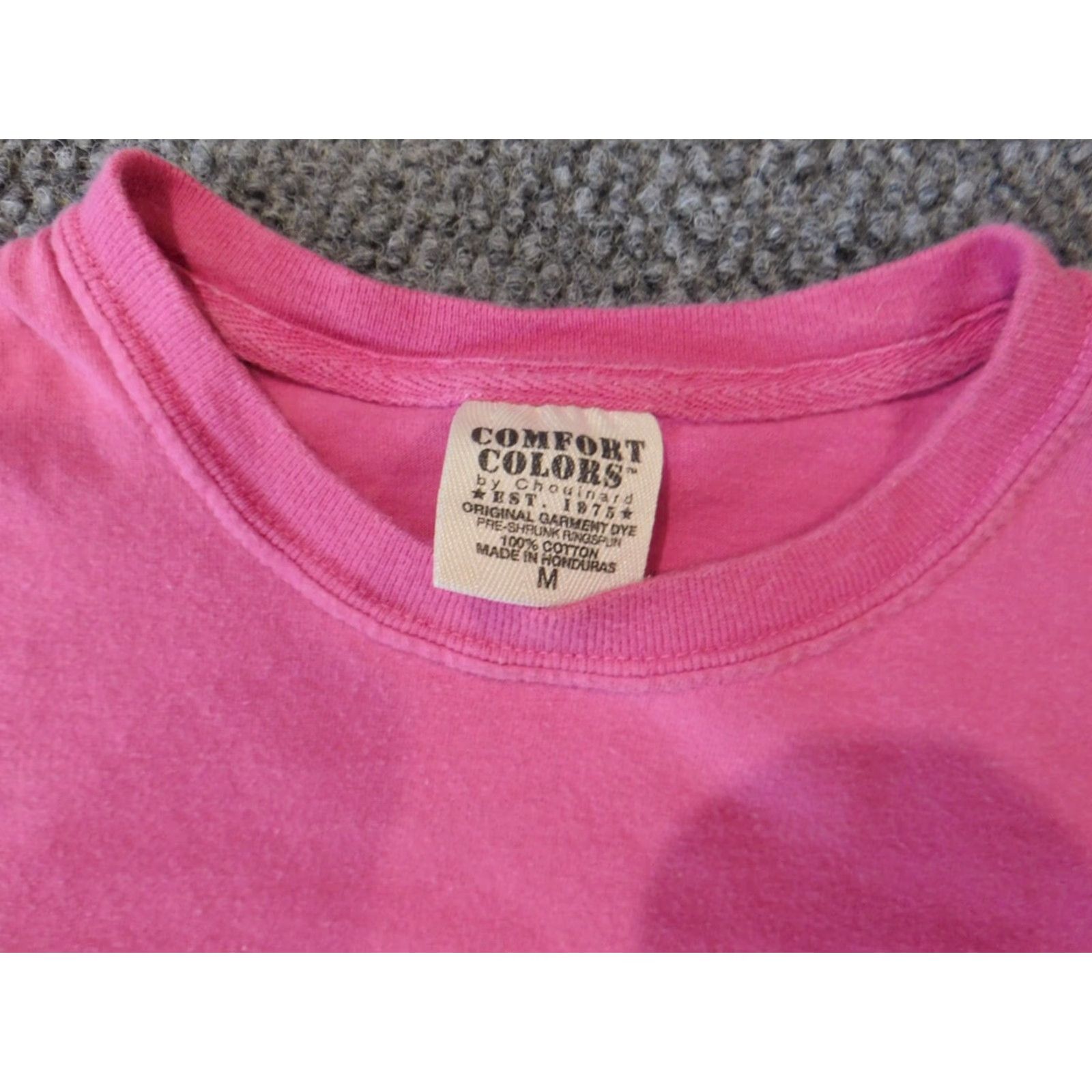 Comfort Colors Comfort Colors Mens Shirt Medium Pink Floral top classic Shirt Mens M Pink Classic Logo Breathable Short Sleeve Crew Neck Knit Cotton Size US M / EU 48-50 / 2 - 5 Thumbnail